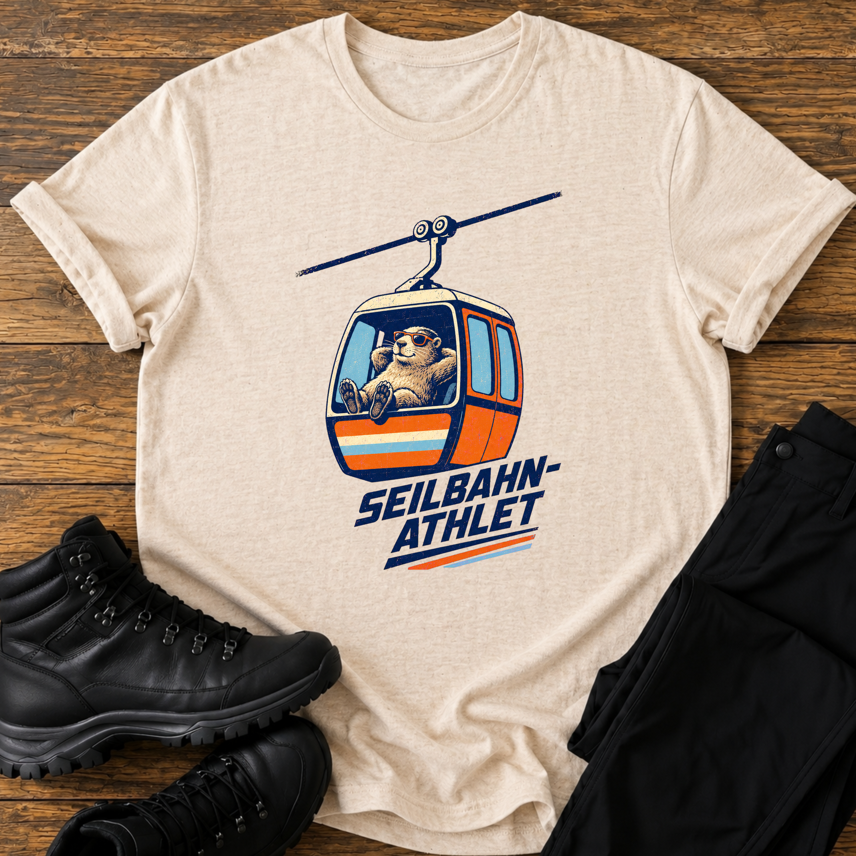 Seilbahn Athlet T-Shirt