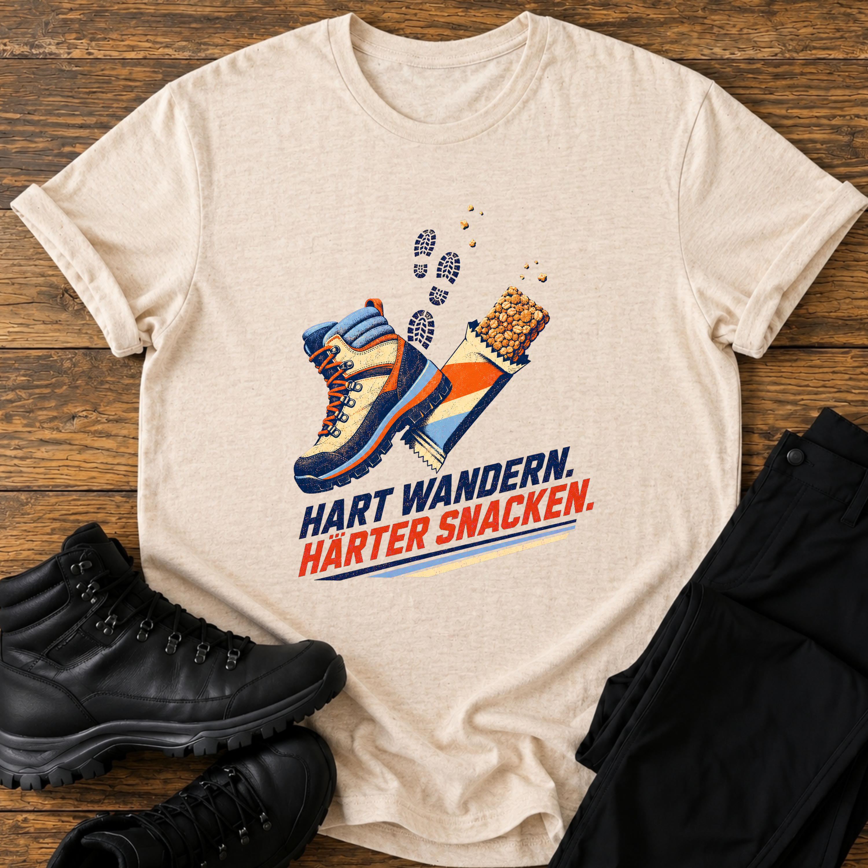 Hart wandern, härter snacken T-Shirt