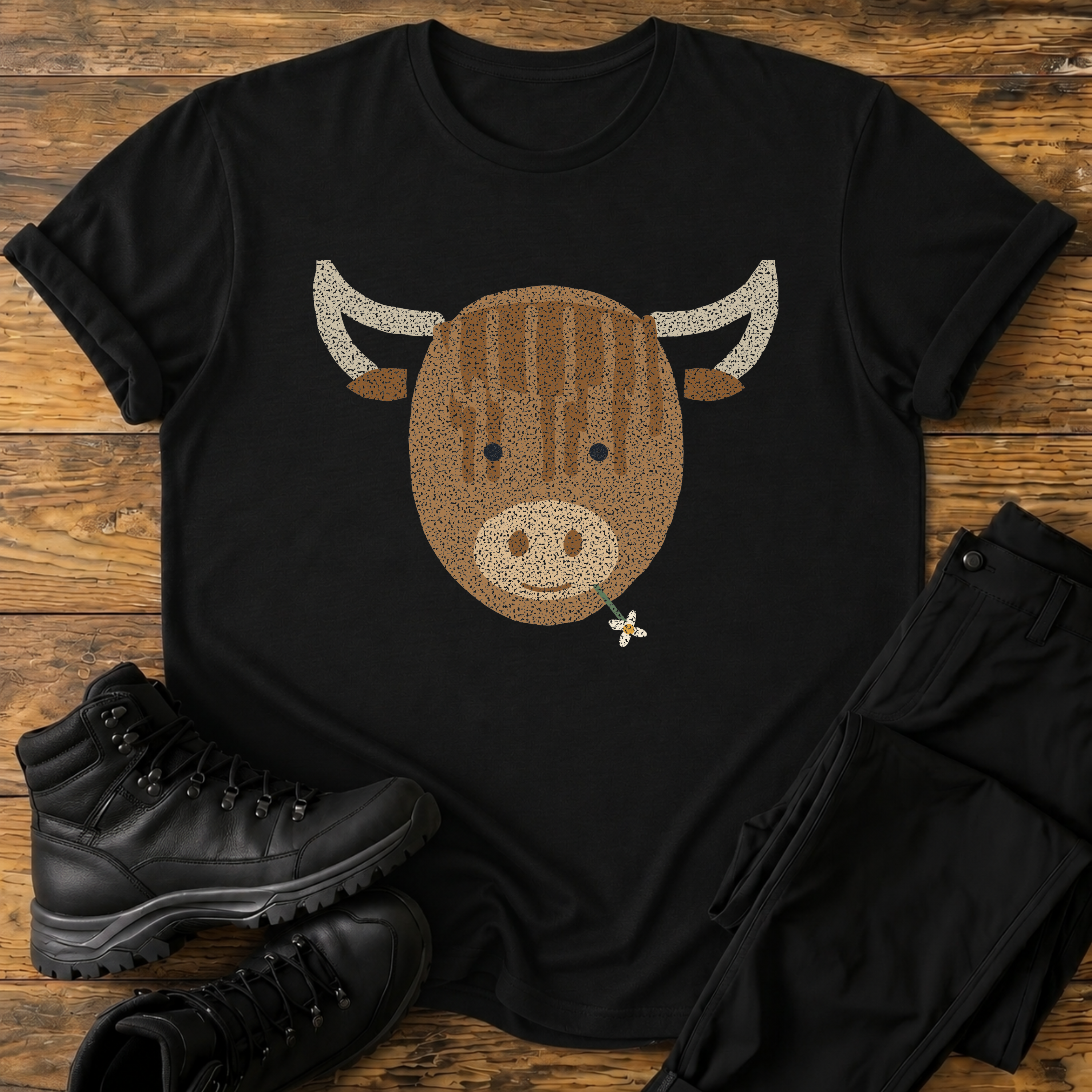 Zottelchen mit Blume T-Shirt