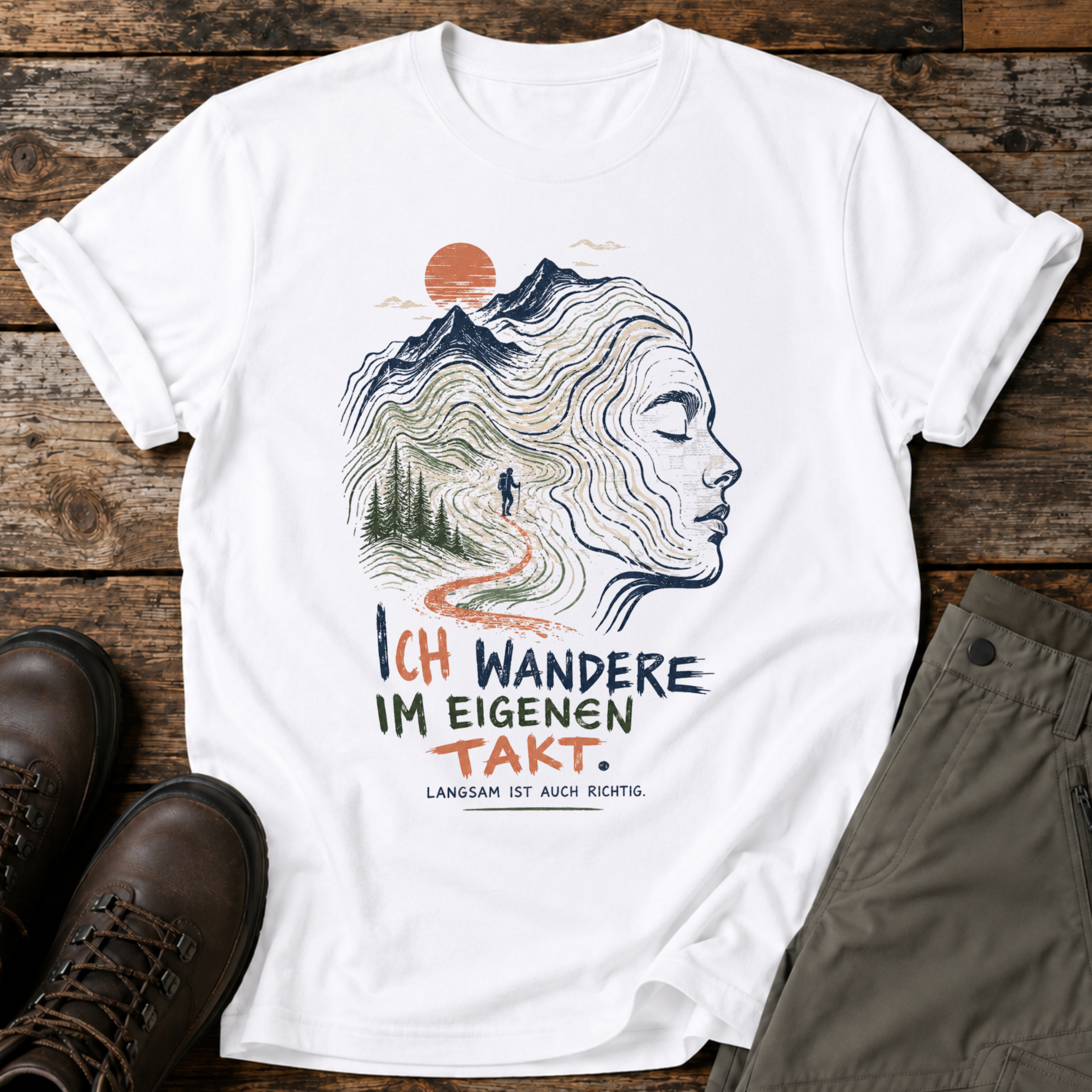 Ich wandere im eigenen takt T-shirt