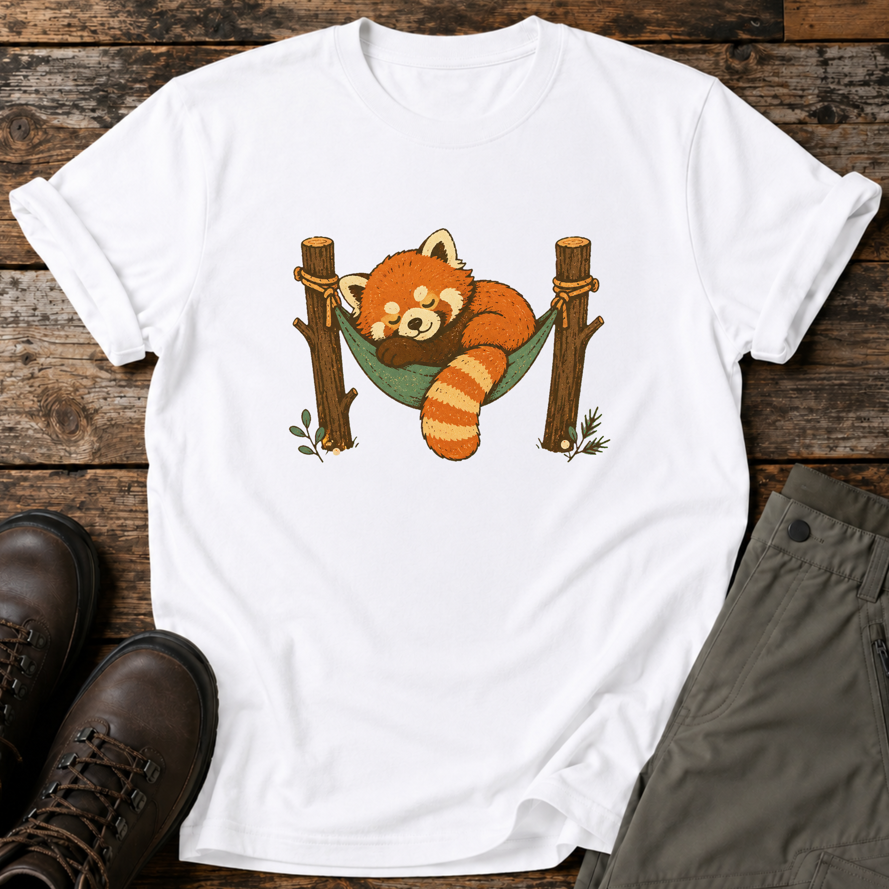 Schlafender Roter Panda T-shirt
