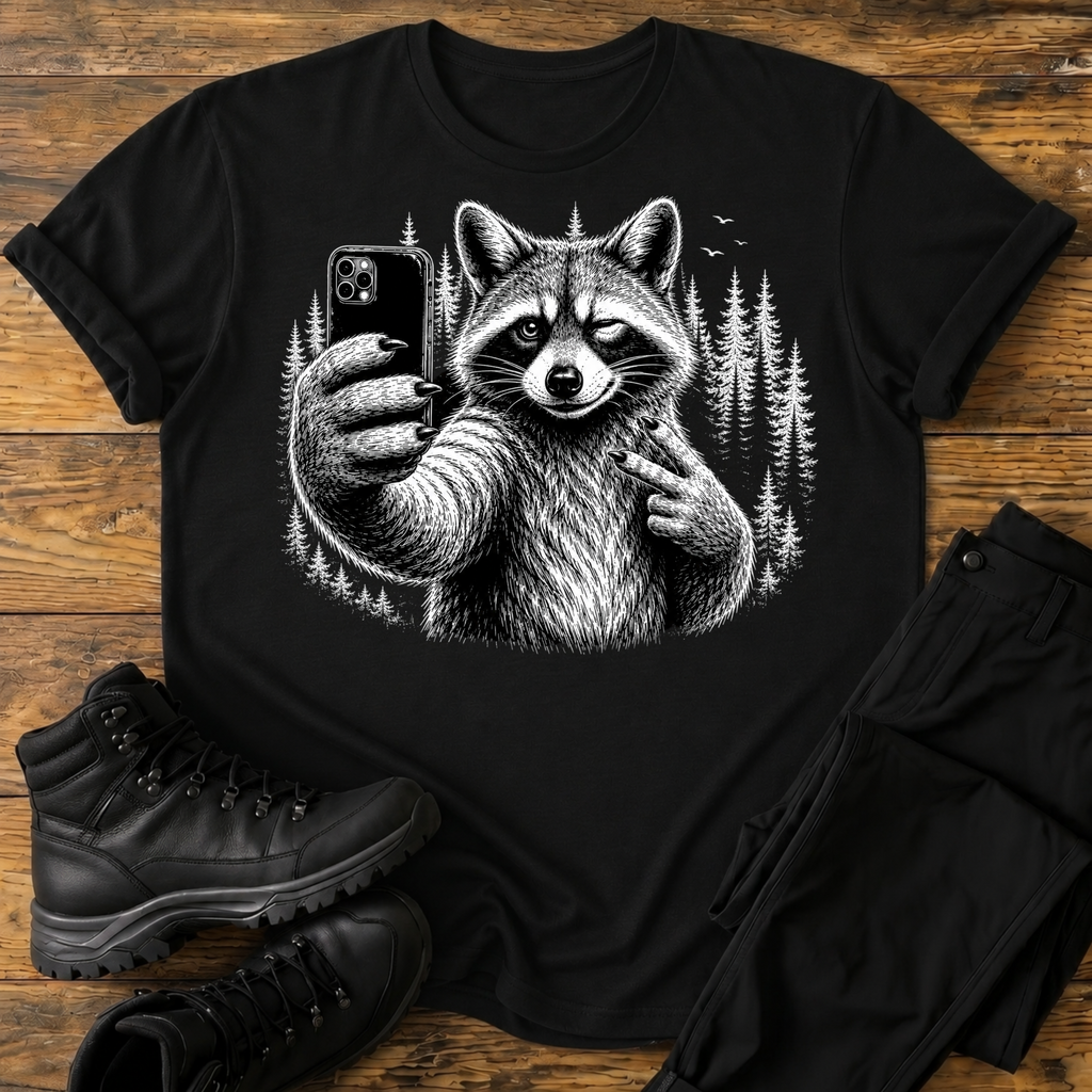 Waschbär SelfieT-Shirt