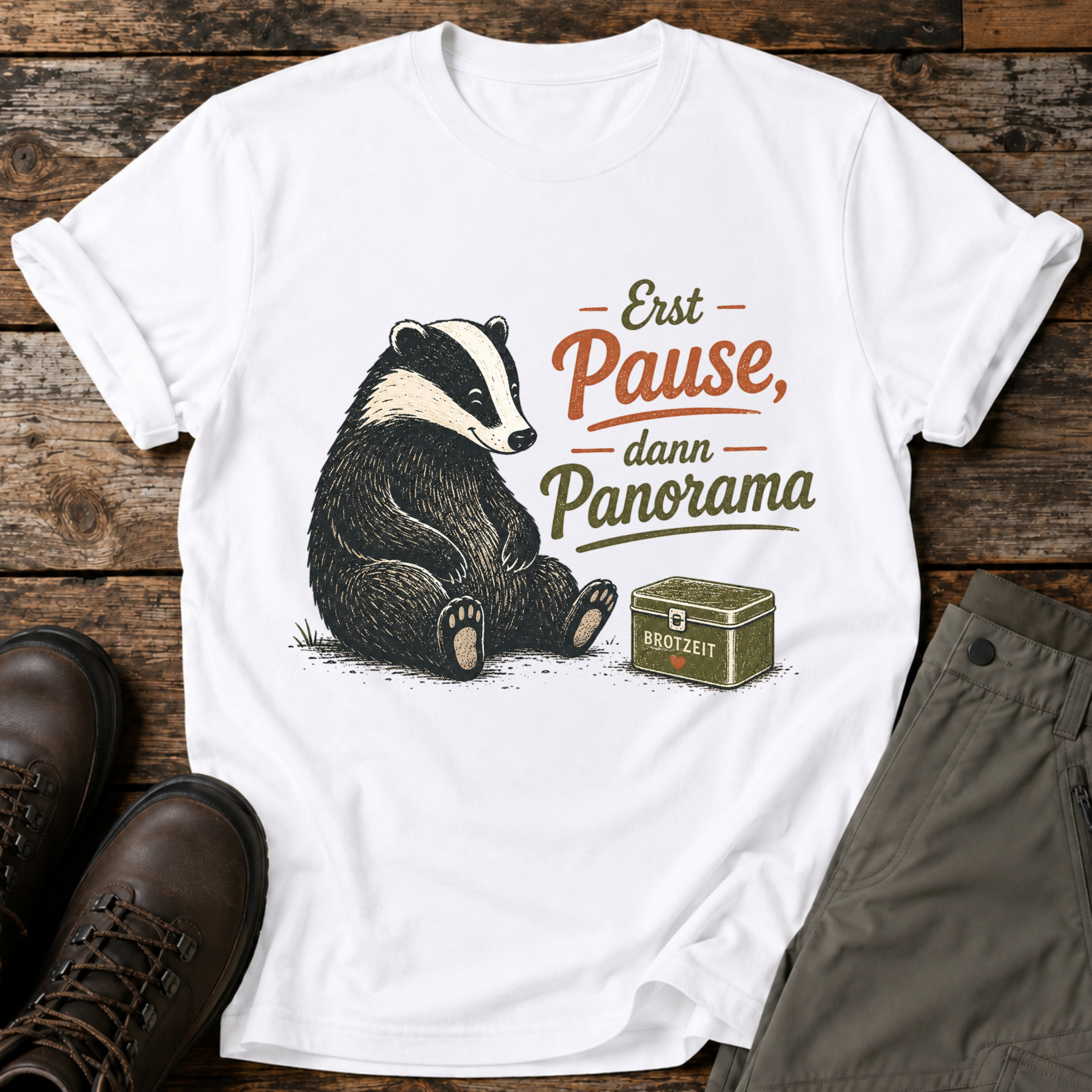 Erst Pause, dann Panorama T-shirt