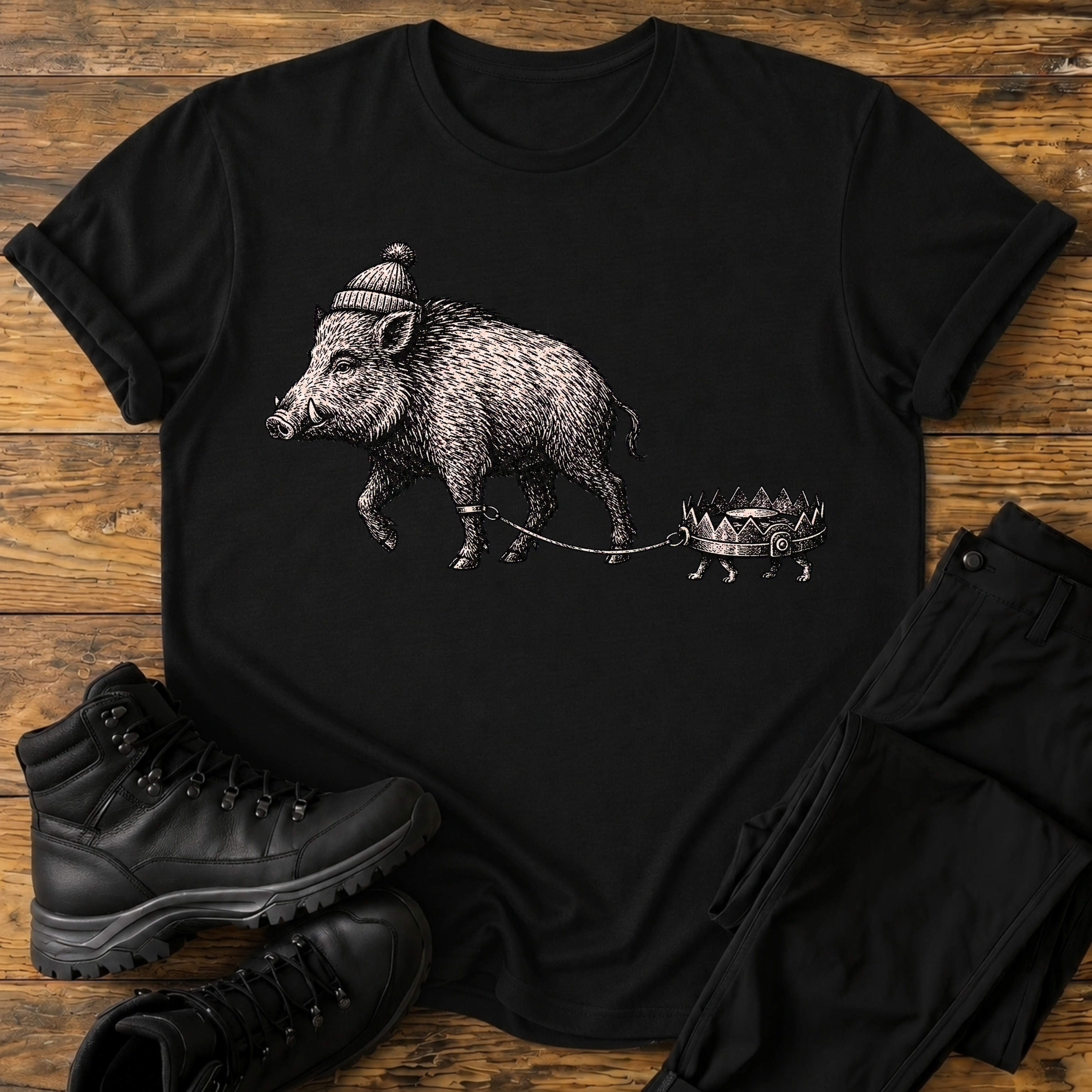 Wildschwein Bärenfalle T-Shirt