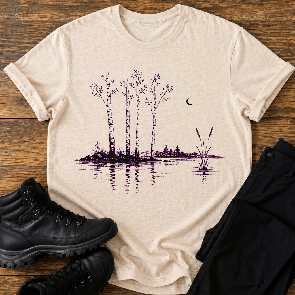 Mystisches Seeufer T-Shirt