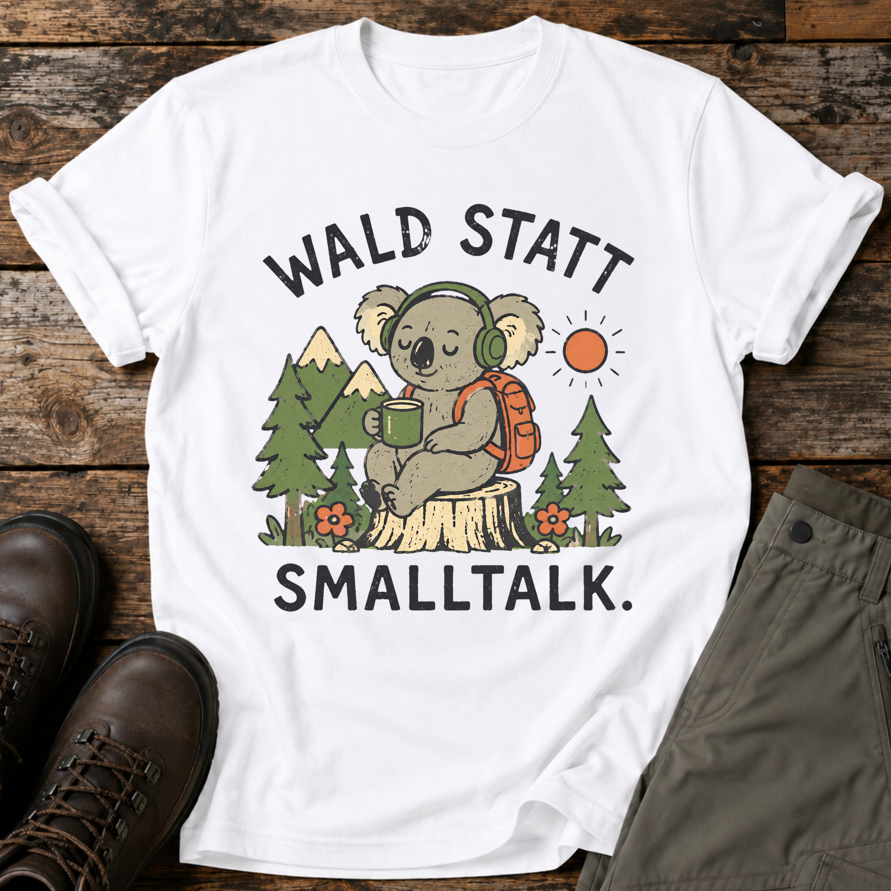 Wald statt Smalltalk T-shirt