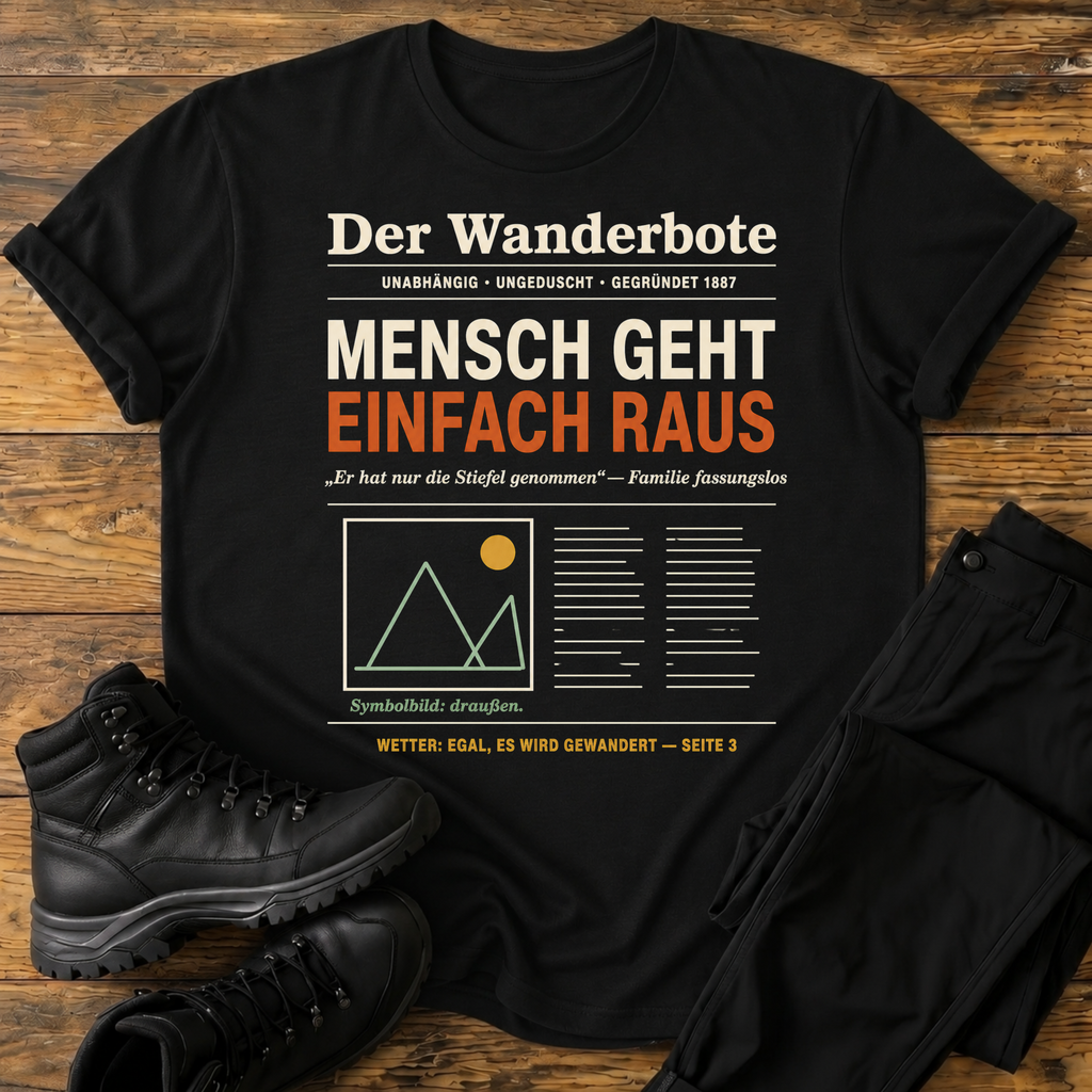 Mensch geht einfach raus T-Shirt