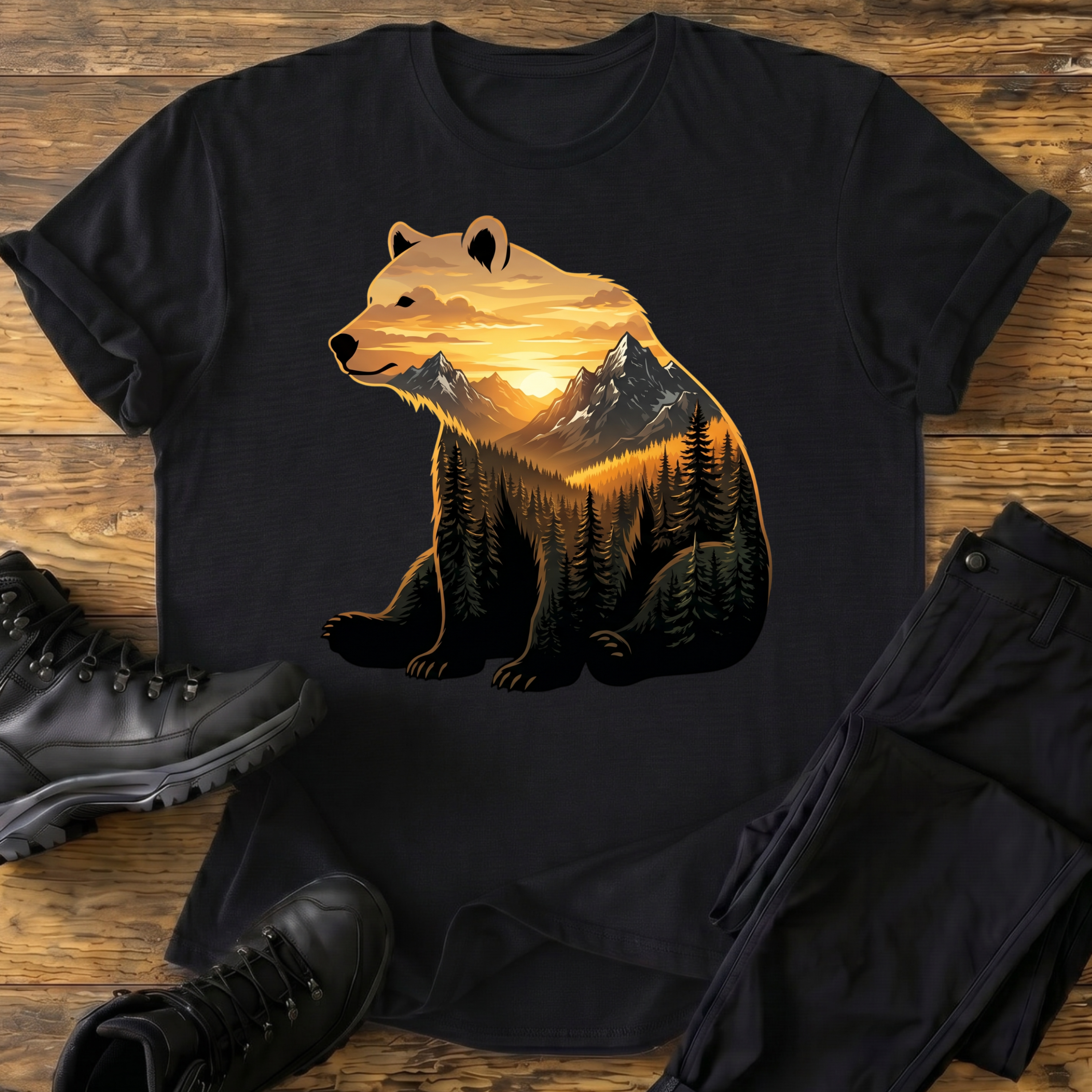 Goldenes Alpenglühen T-Shirt