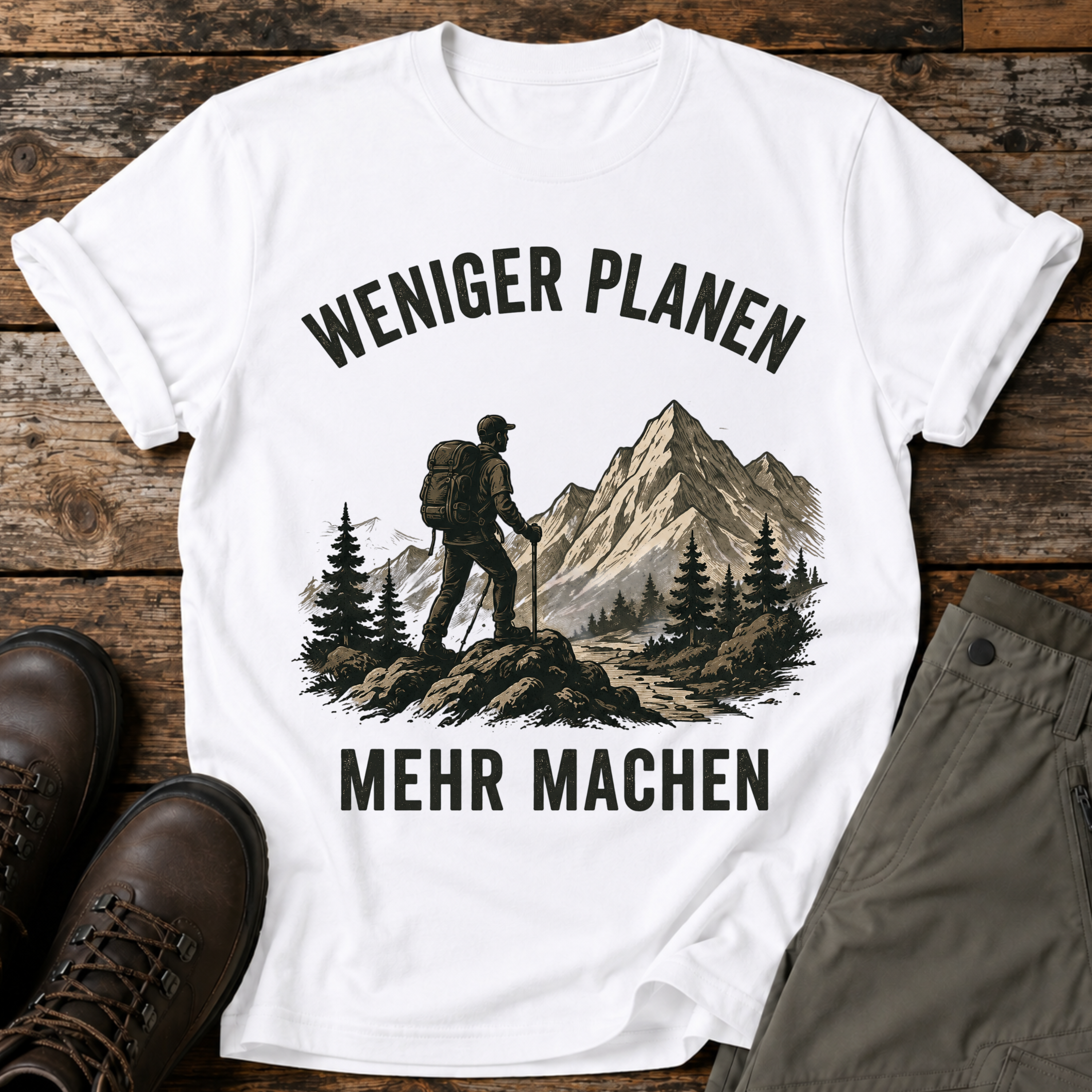 Weniger planen, mehr machen T-shirt
