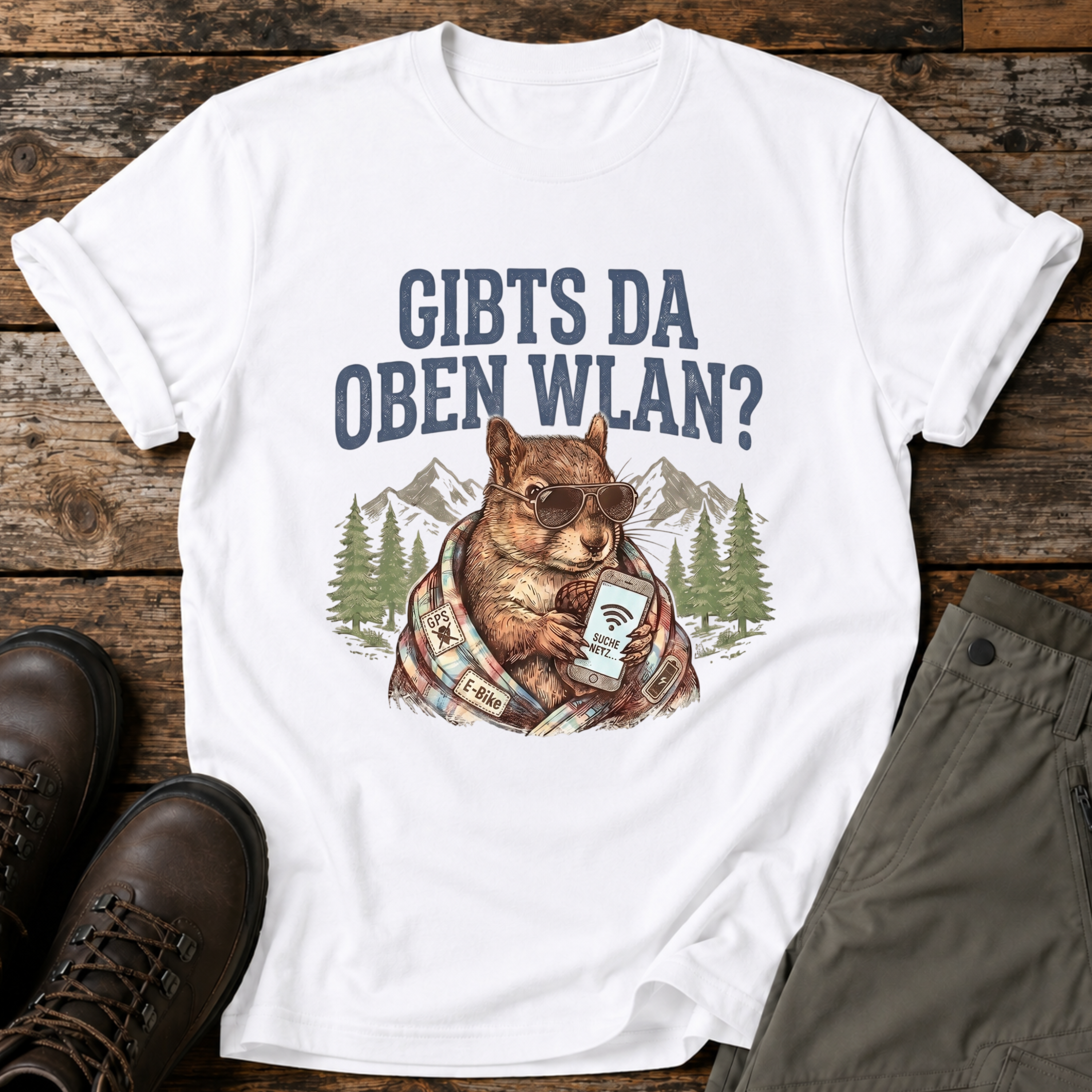 Gibts da oben wlan ? T-shirt