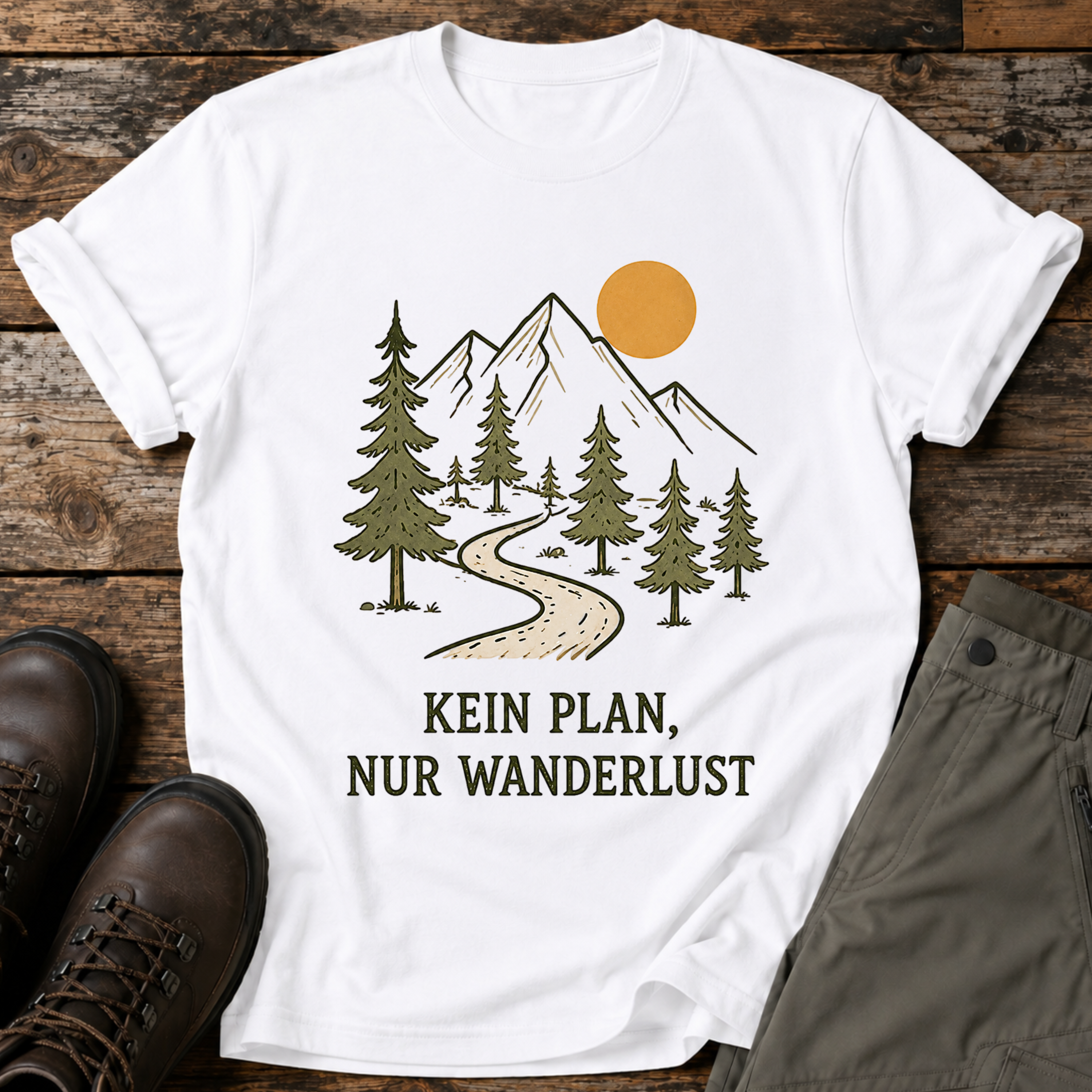 Kein plan nur wanderlust T-shirt