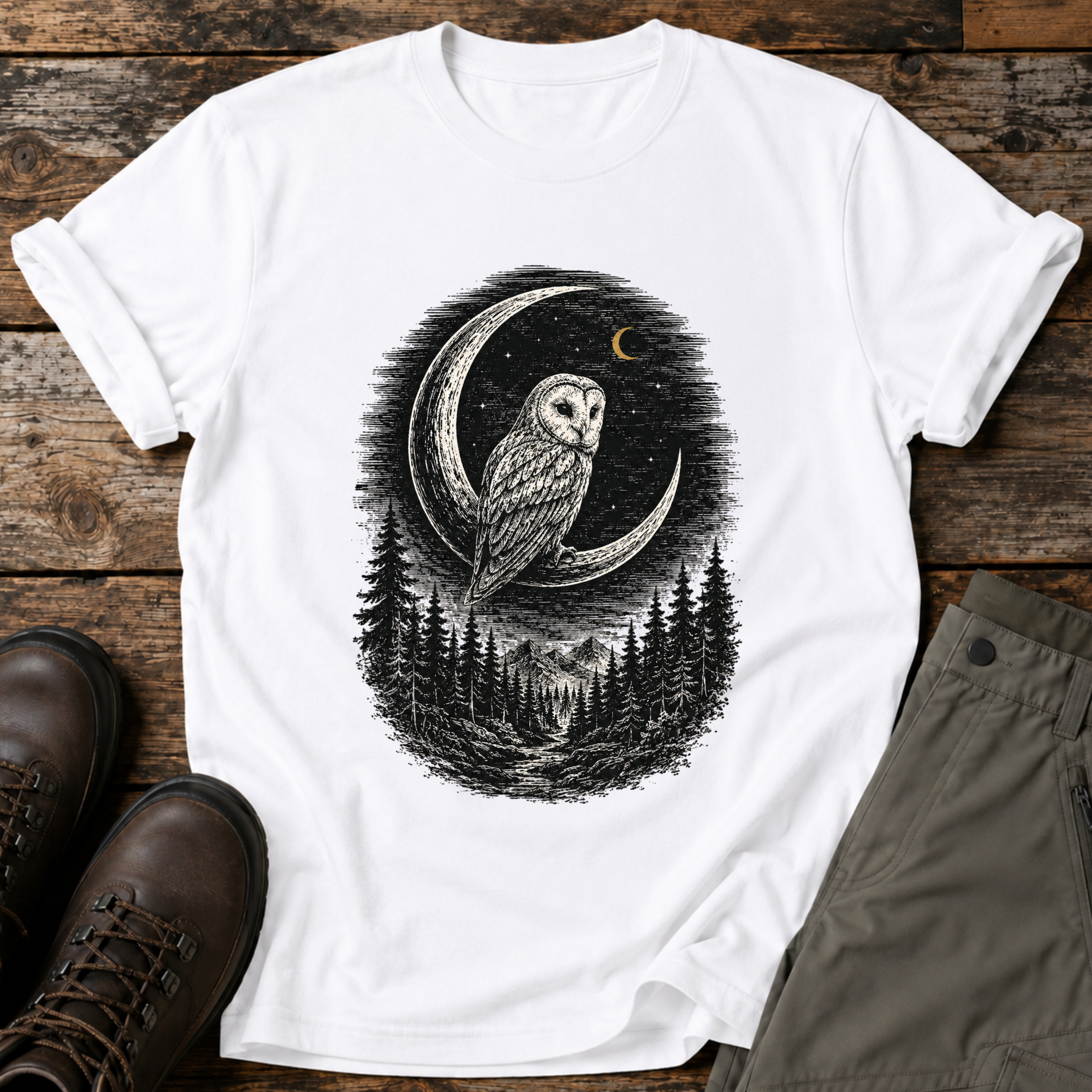 Mond-Eule T-shirt