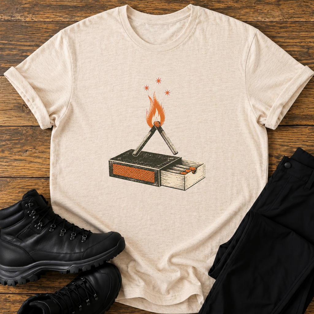 Streichholz-Feuer T-Shirt