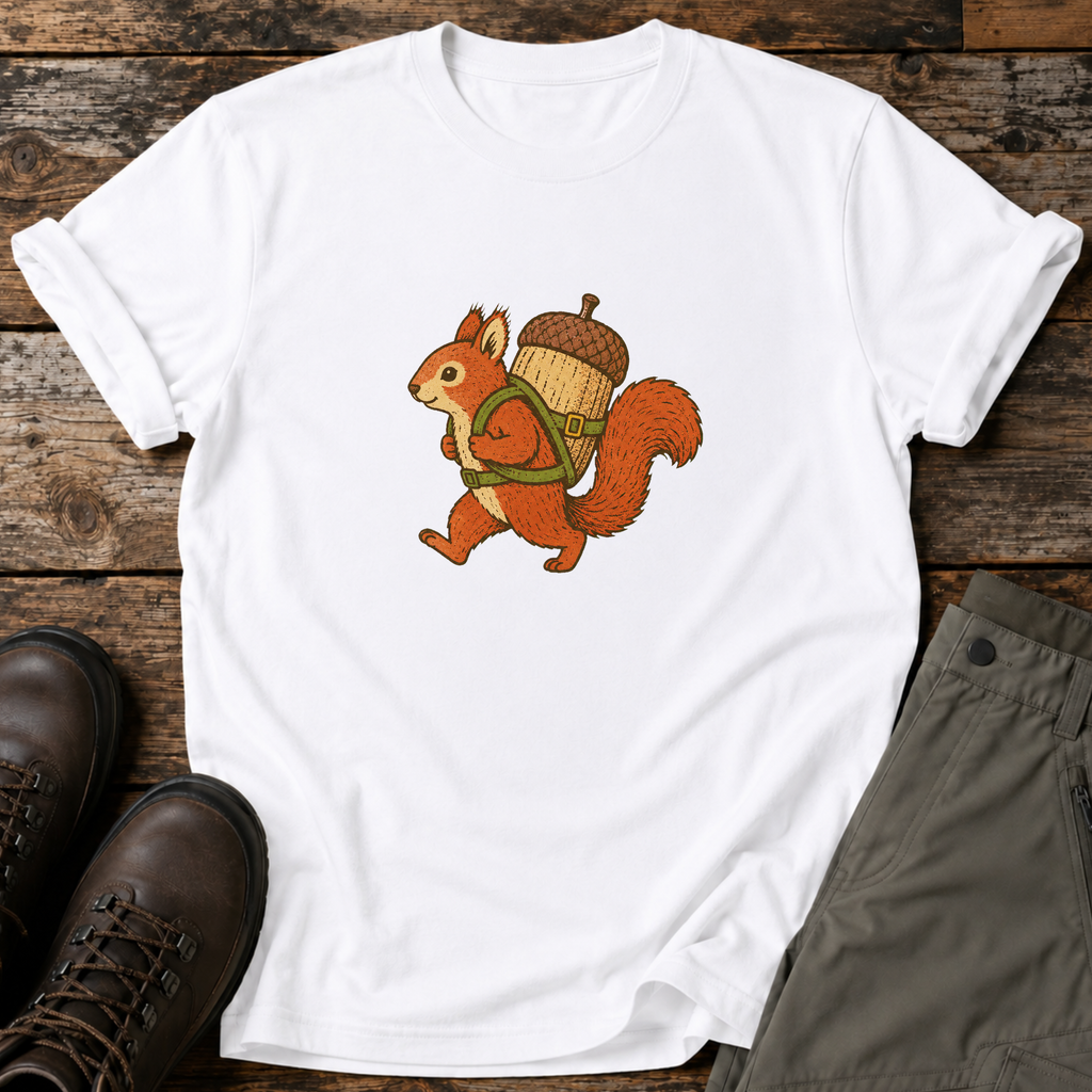 Eichhörnchen mit Riesen Eichel T-shirt