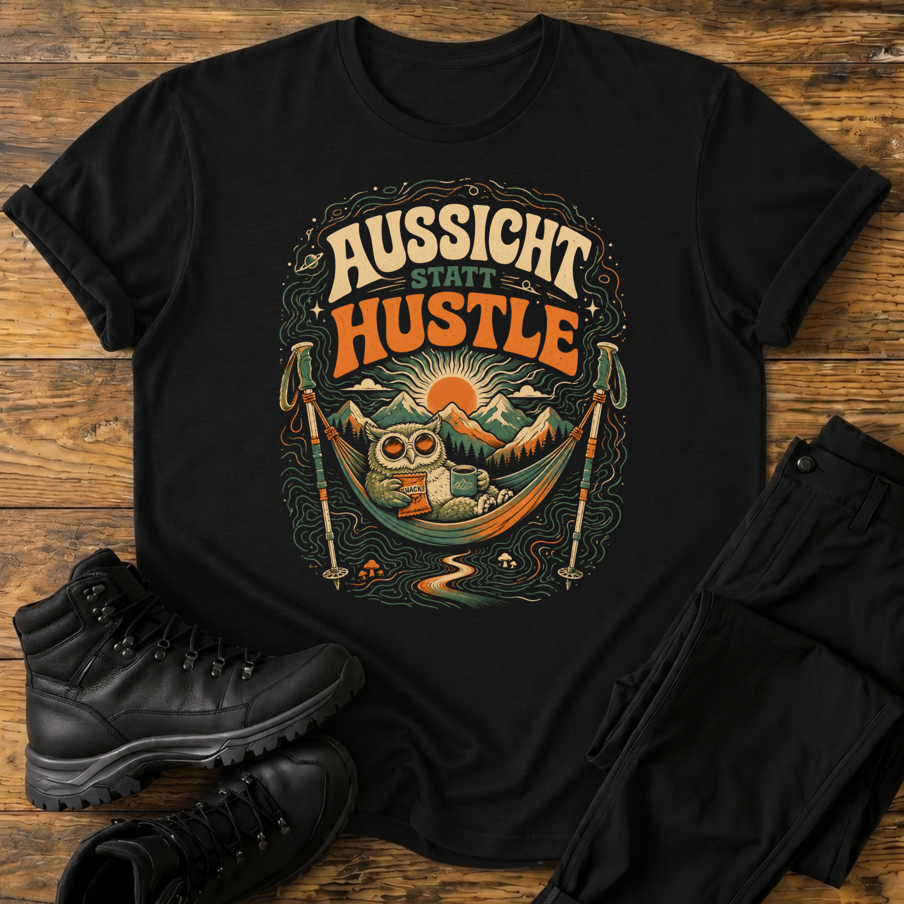 Aussicht statt Hustle T-Shirt