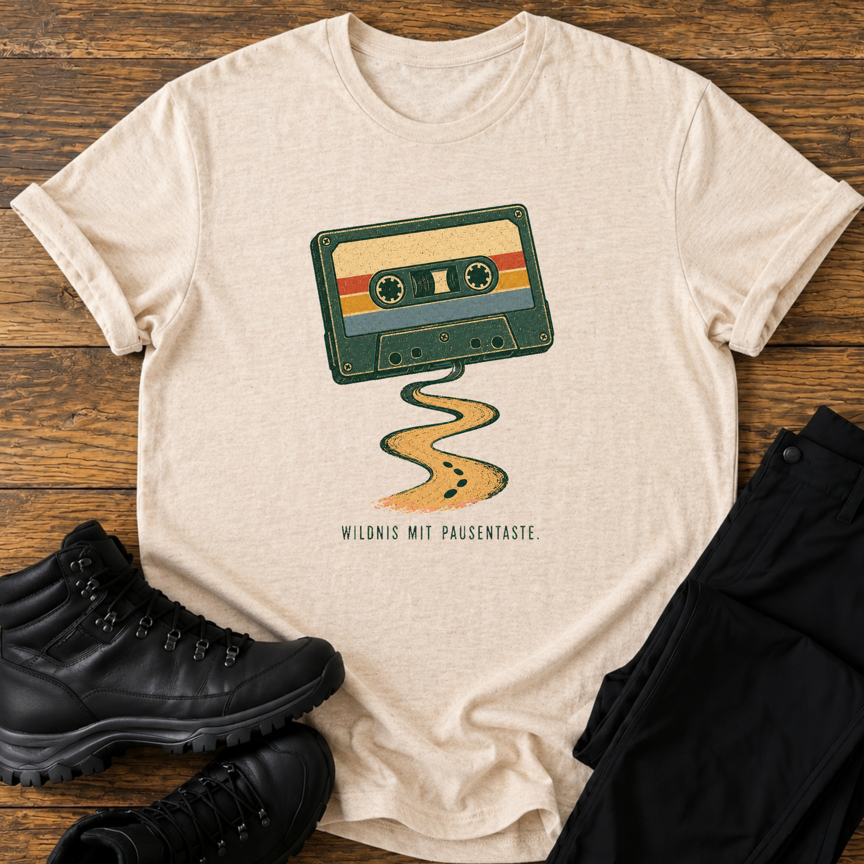 Wildnis mit Pausentaste T-Shirt