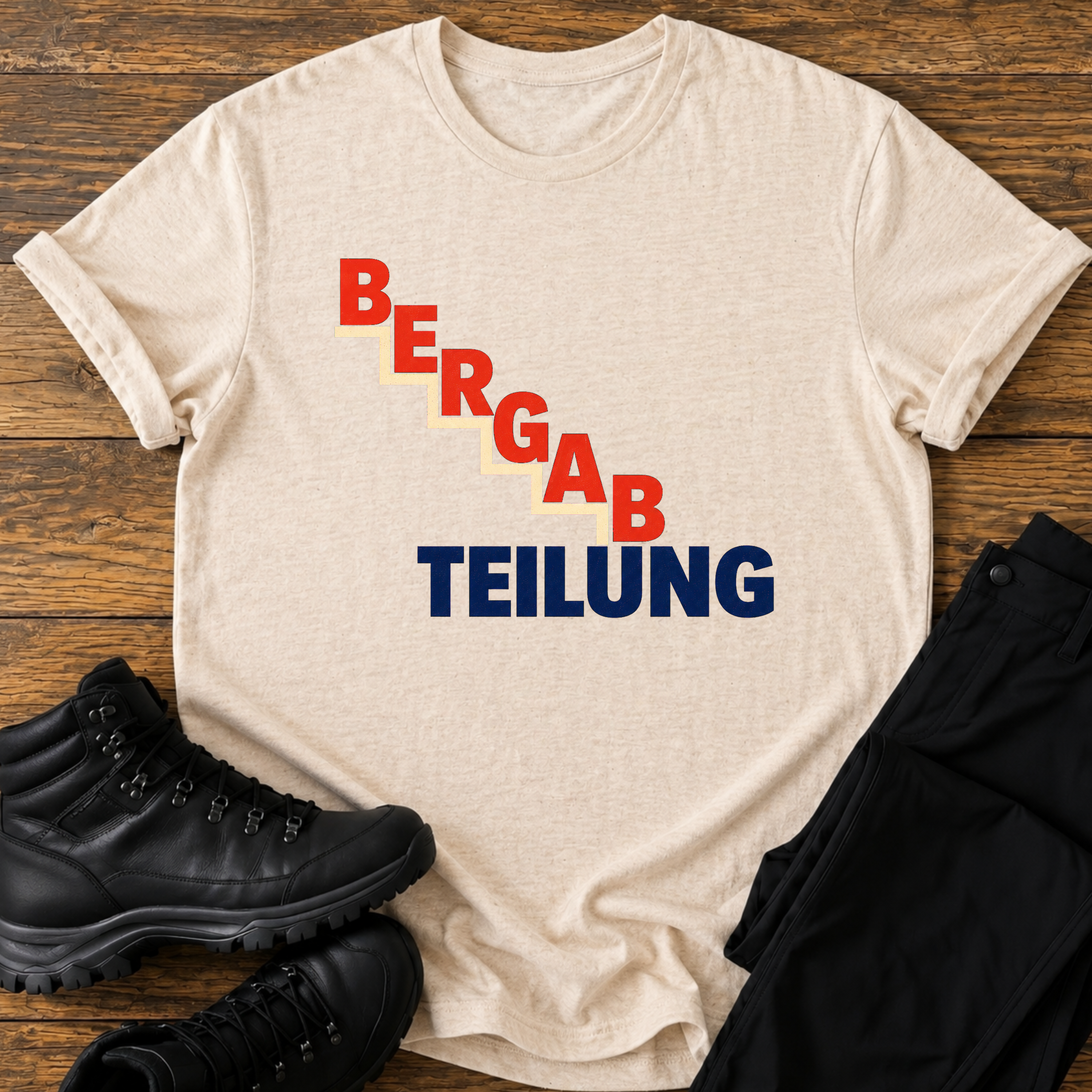 Bergab Teilung T-Shirt
