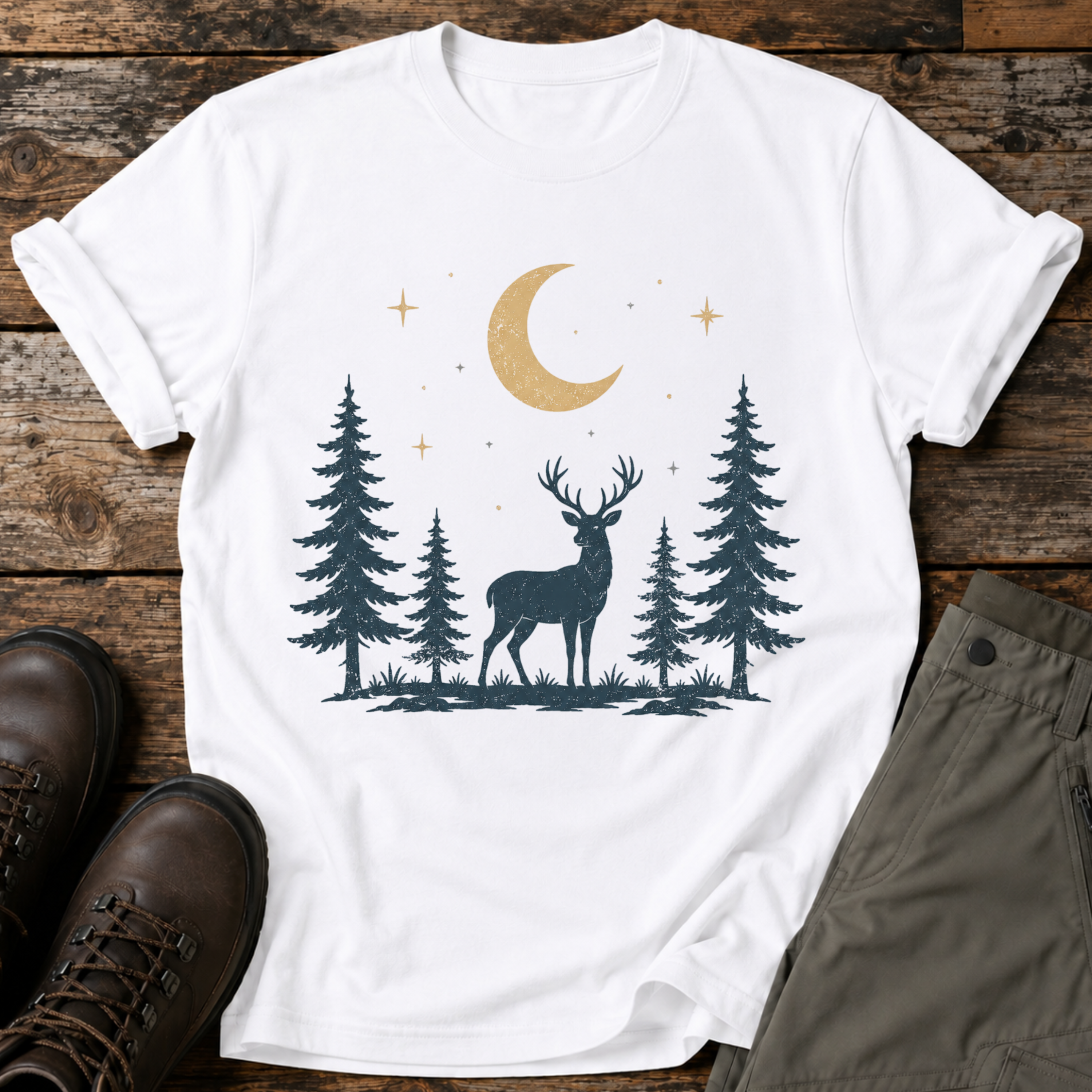 Mitternachts-Hirsch T-shirt