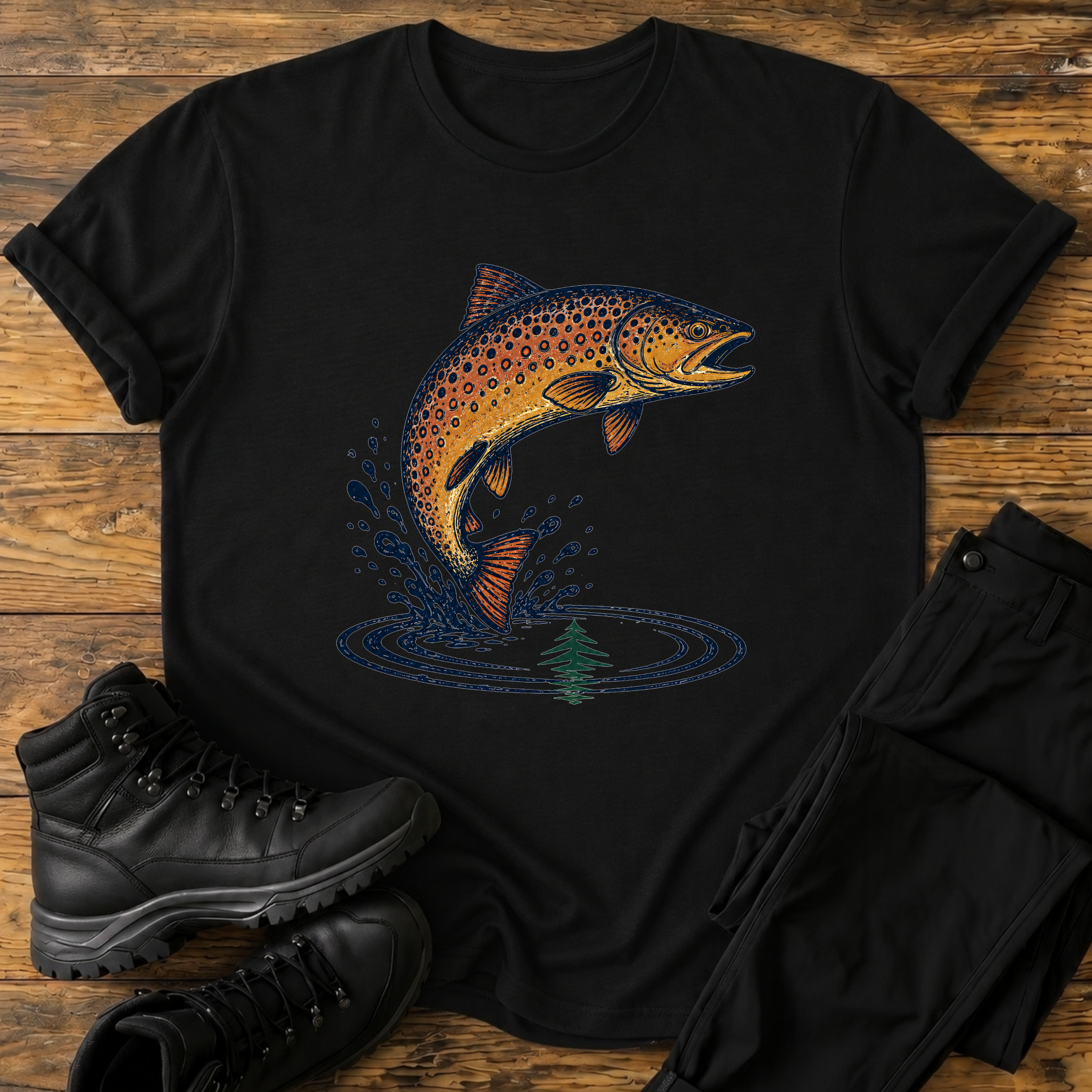 Maulwurf im Wanderschuh T-Shirt