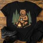 Bär am Lagerfeuer T-Shirt
