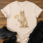 Luchs mit Birkenfächer T-Shirt