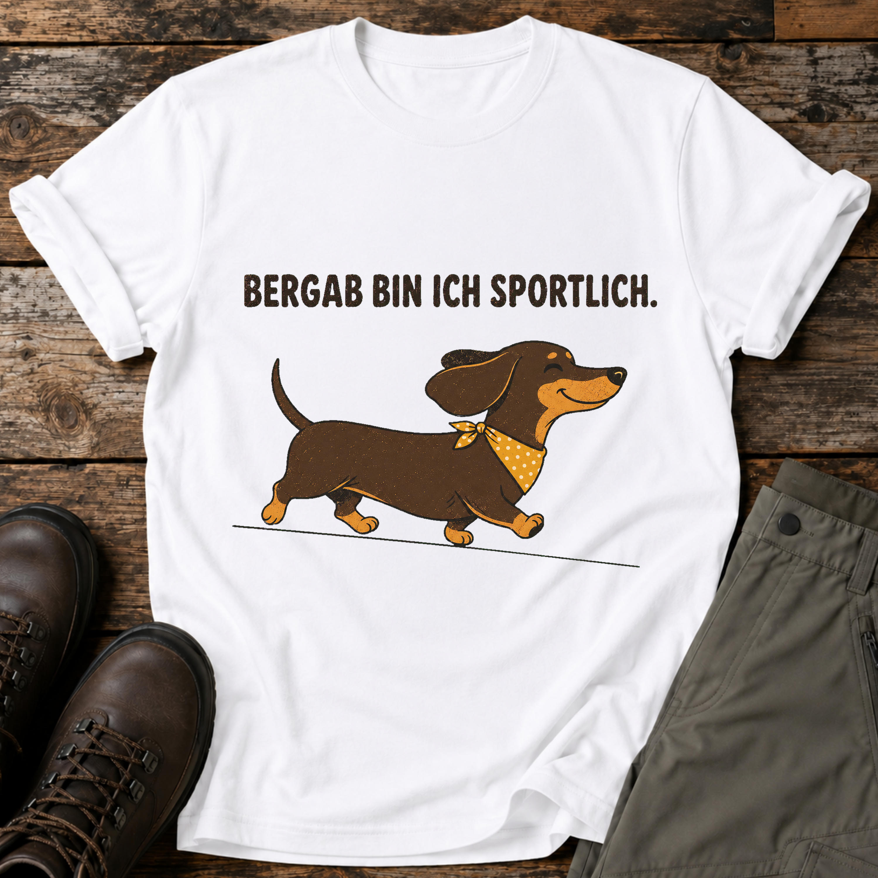 Bergab bin ich sportlich T-shirt