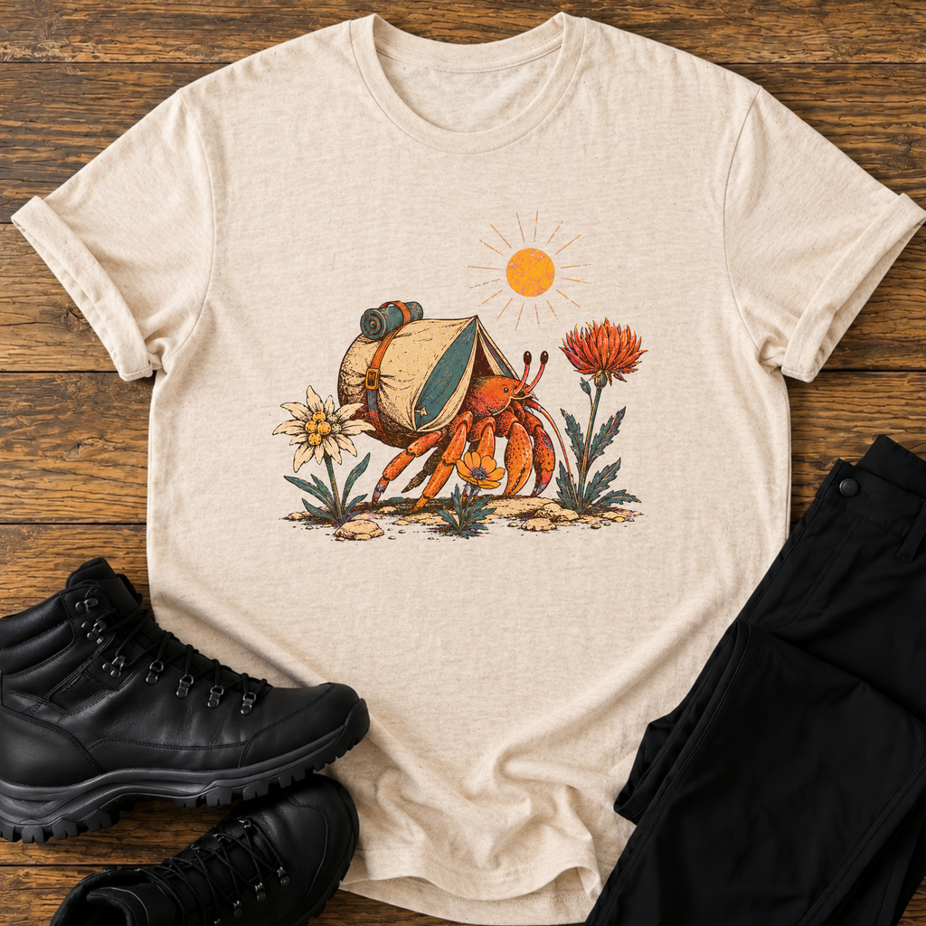 Einsiedlerkrebs mit Zelt T-Shirt