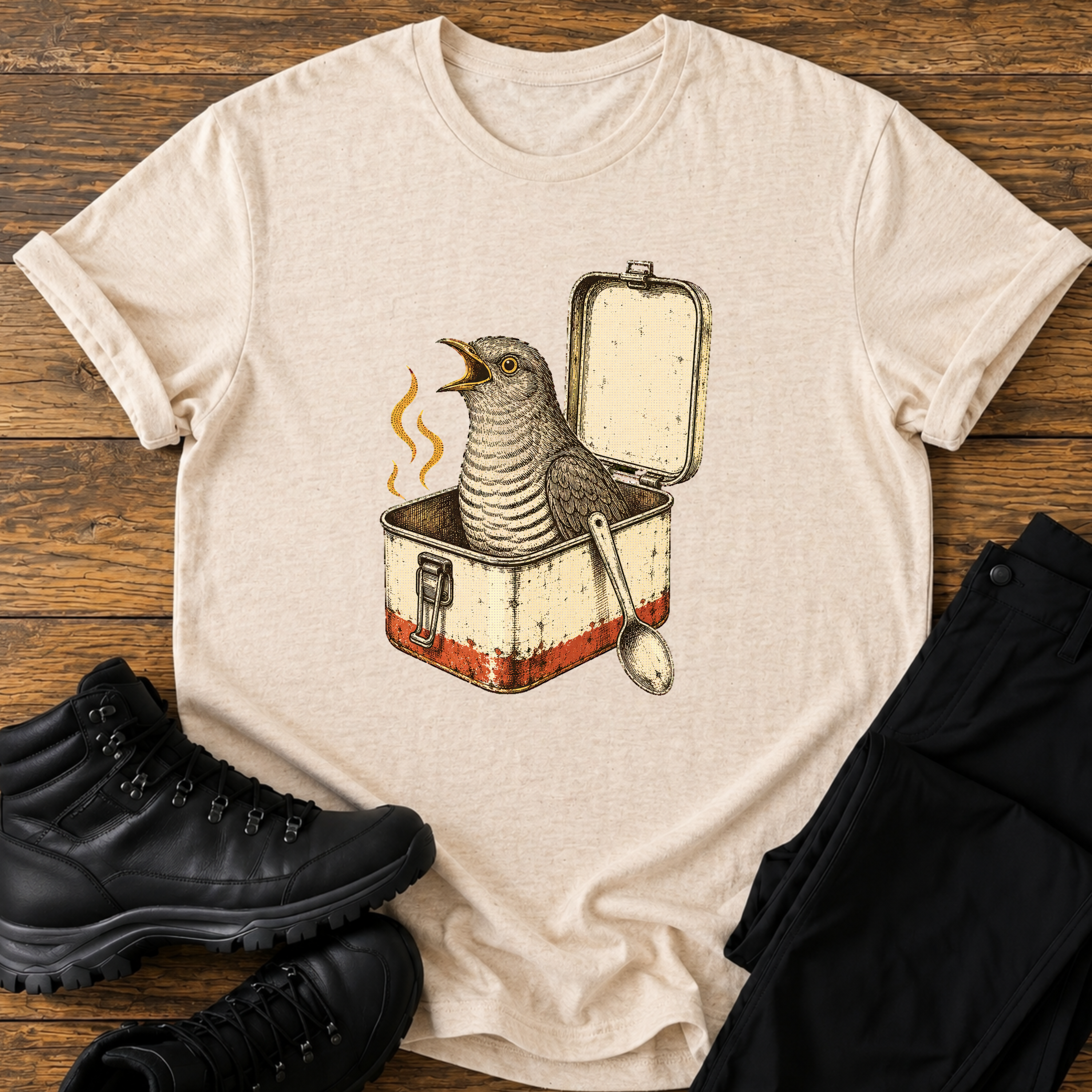 Kuckuck im Kochgeschirr T-Shirt