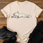 Schlafender Fuchs auf Rucksackrolle T-Shirt