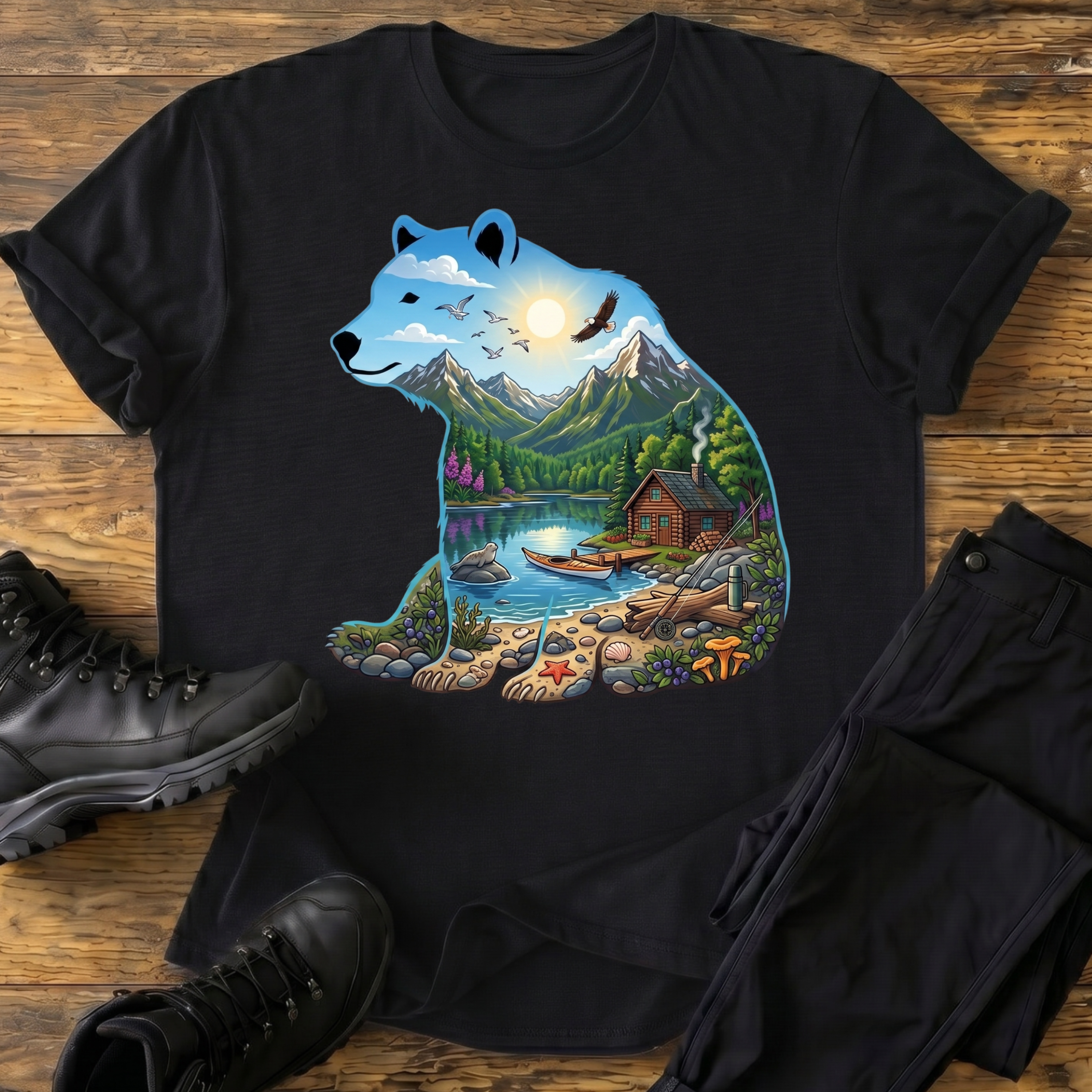 Sommer-Idylle am Fjord T-Shirt