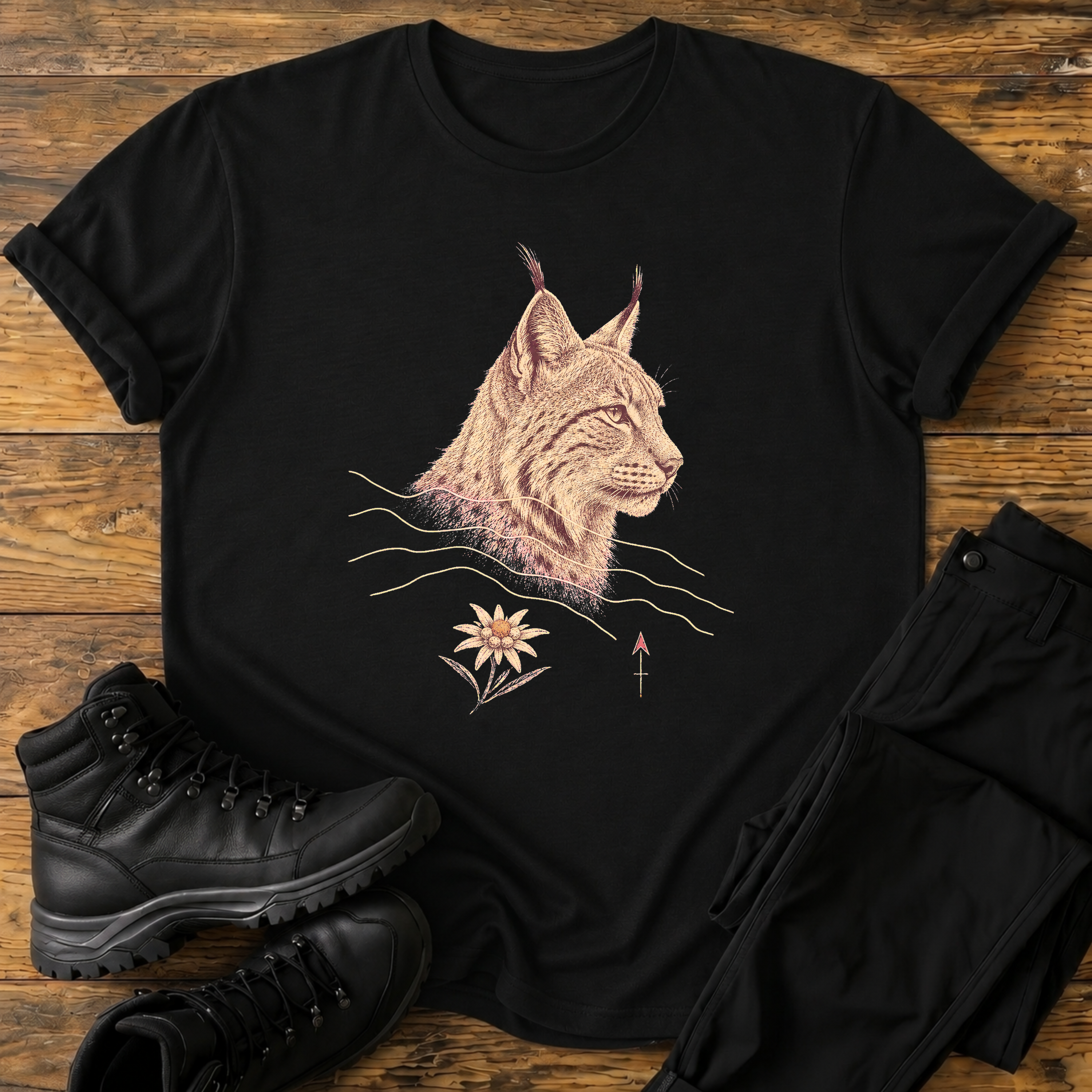 Luchs-Topografie T-Shirt