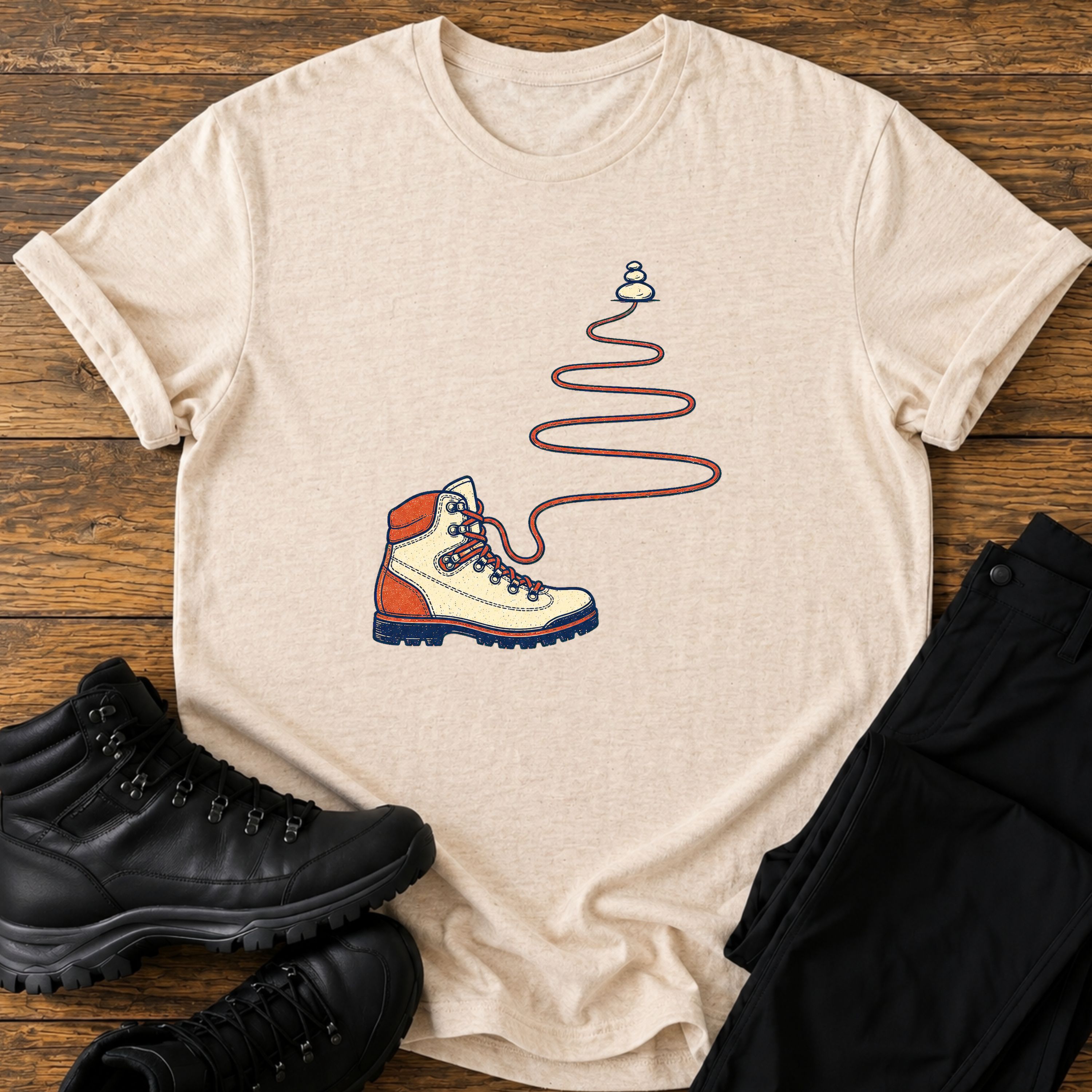 Schnürsenkel-Serpentinen  T-Shirt