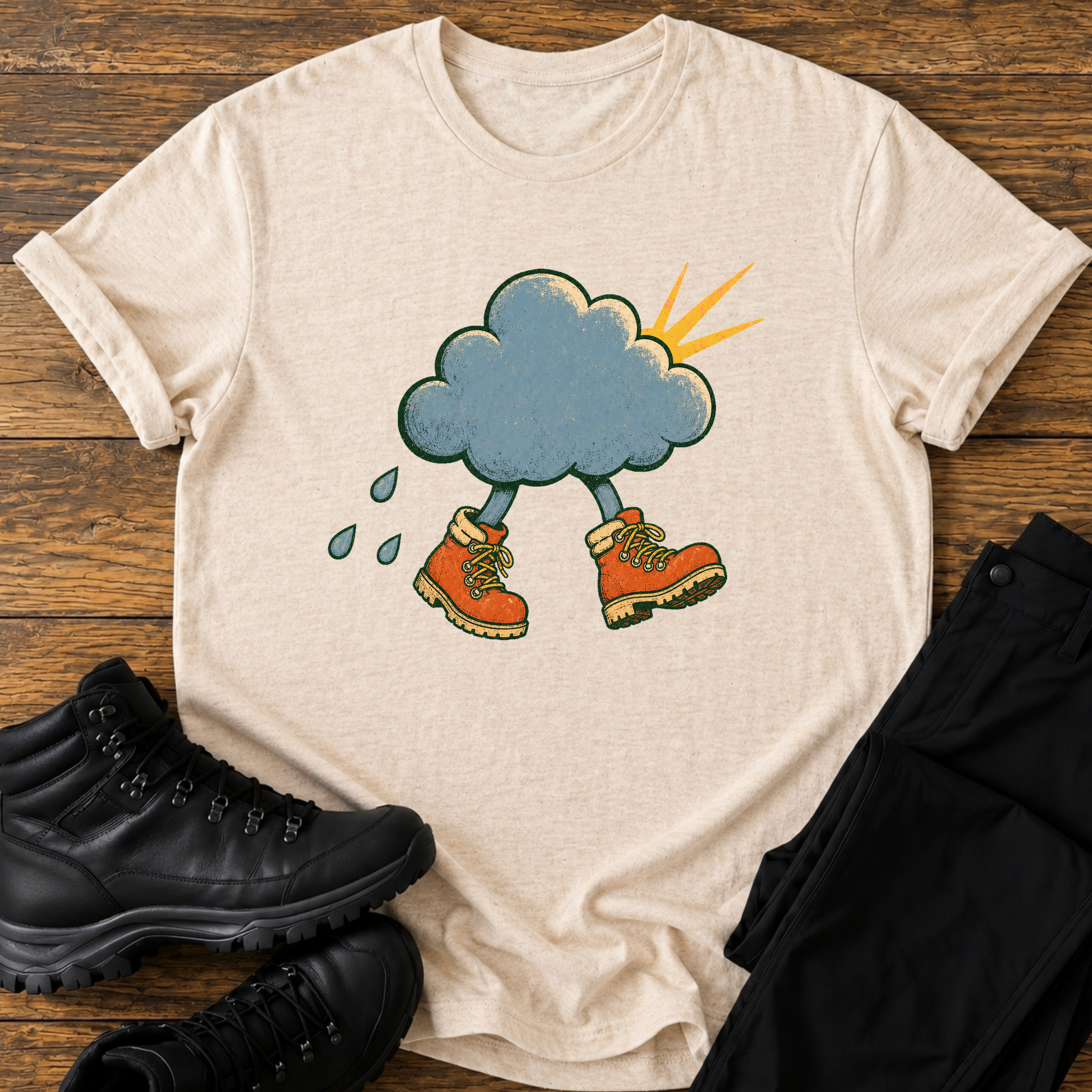 Wanderschuh-Wolke T-Shirt