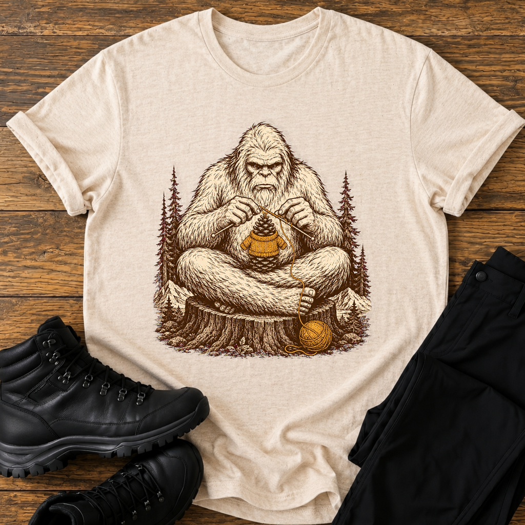 Der strickende Yeti T-Shirt