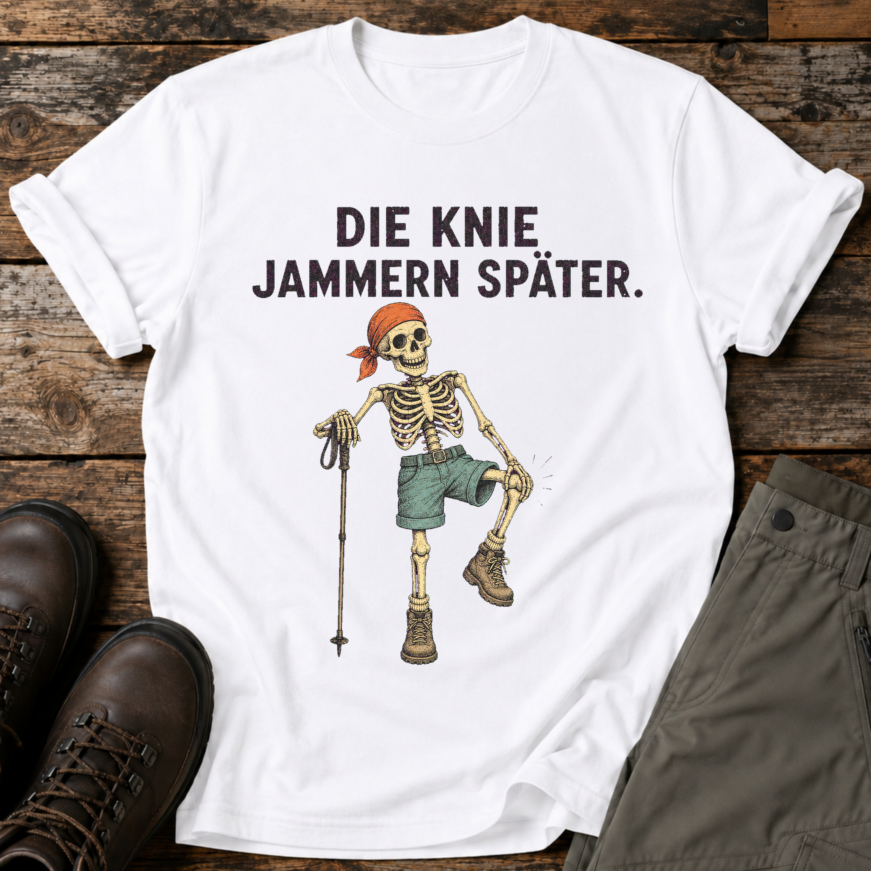 Die Knie jammern später T-shirt