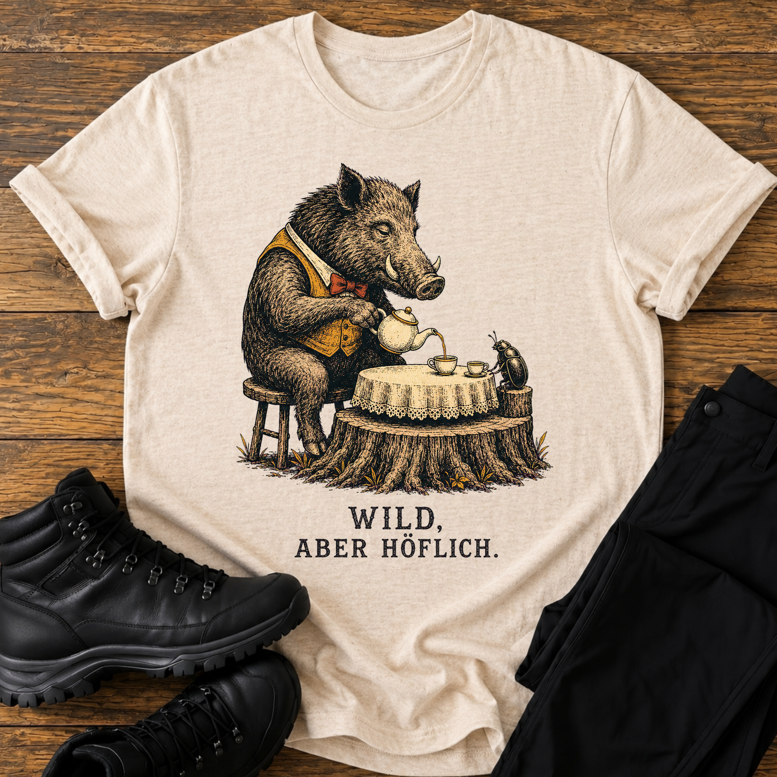 Wild aber höflich. T-Shirt