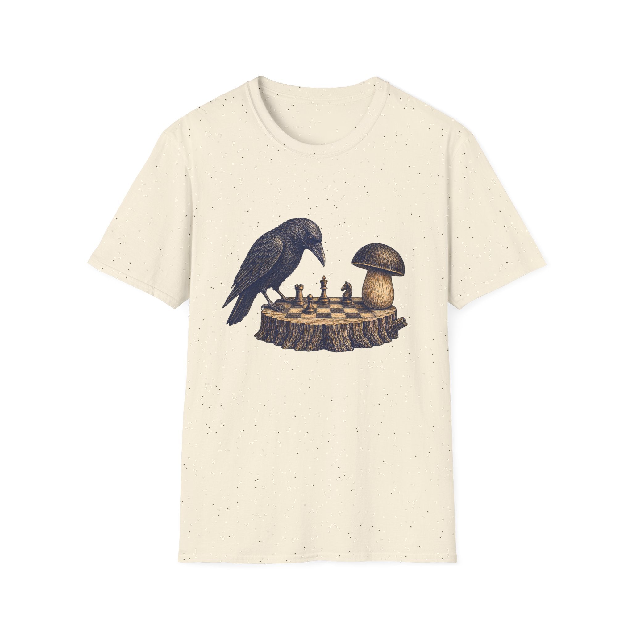 krähe gegen Pilz T-Shirt