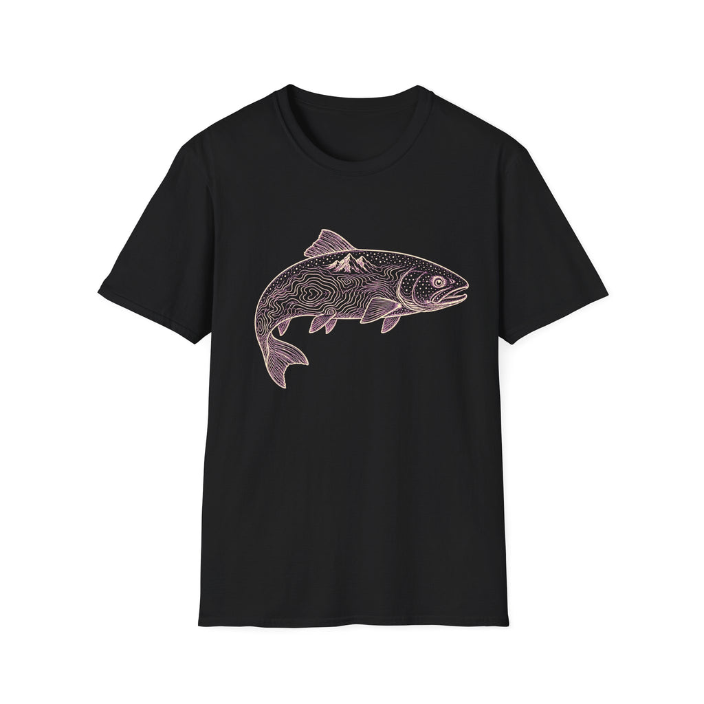 Höhenlinien-Forelle T-Shirt