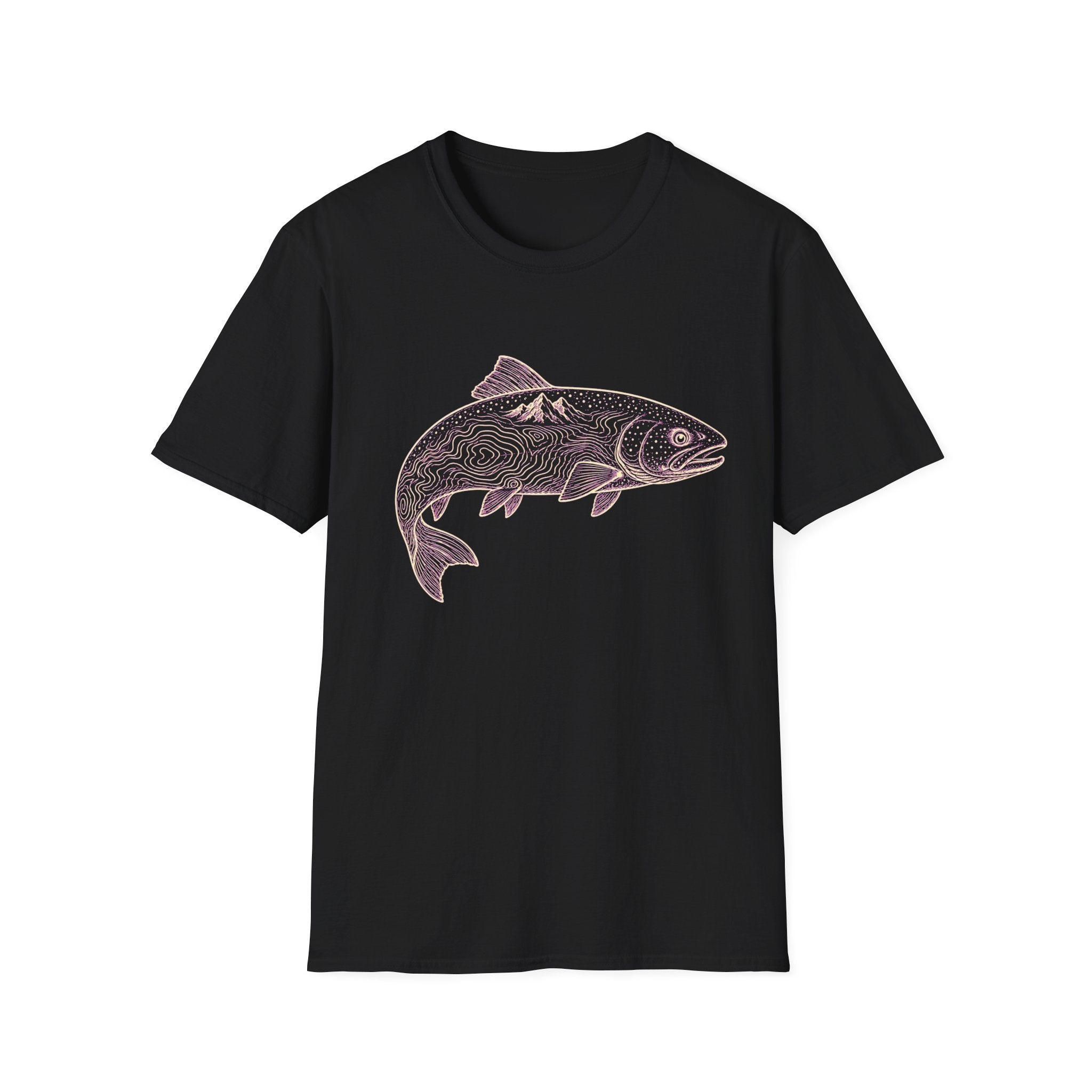 Höhenlinien-Forelle T-Shirt