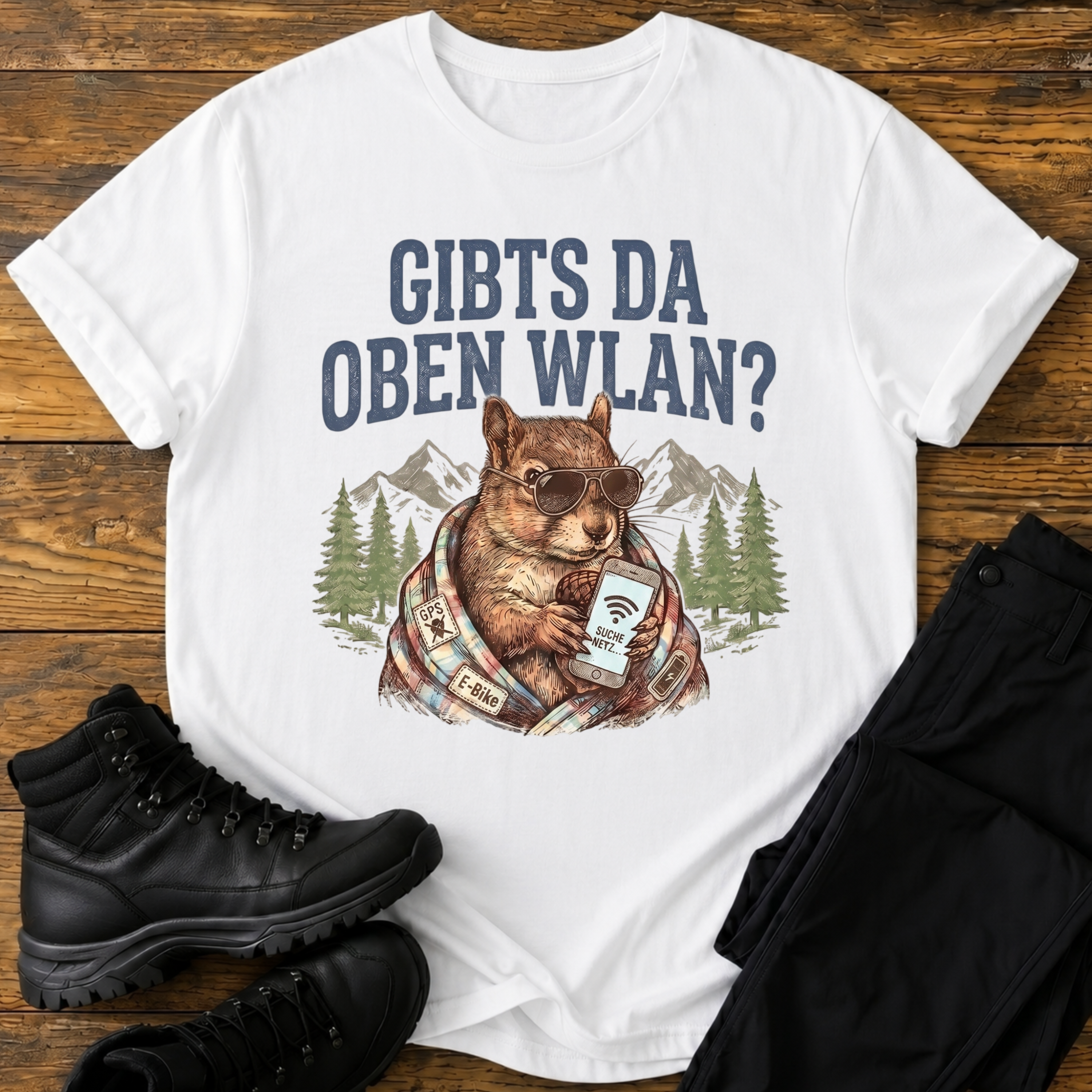 Gibts da oben Wlan? T-Shirt