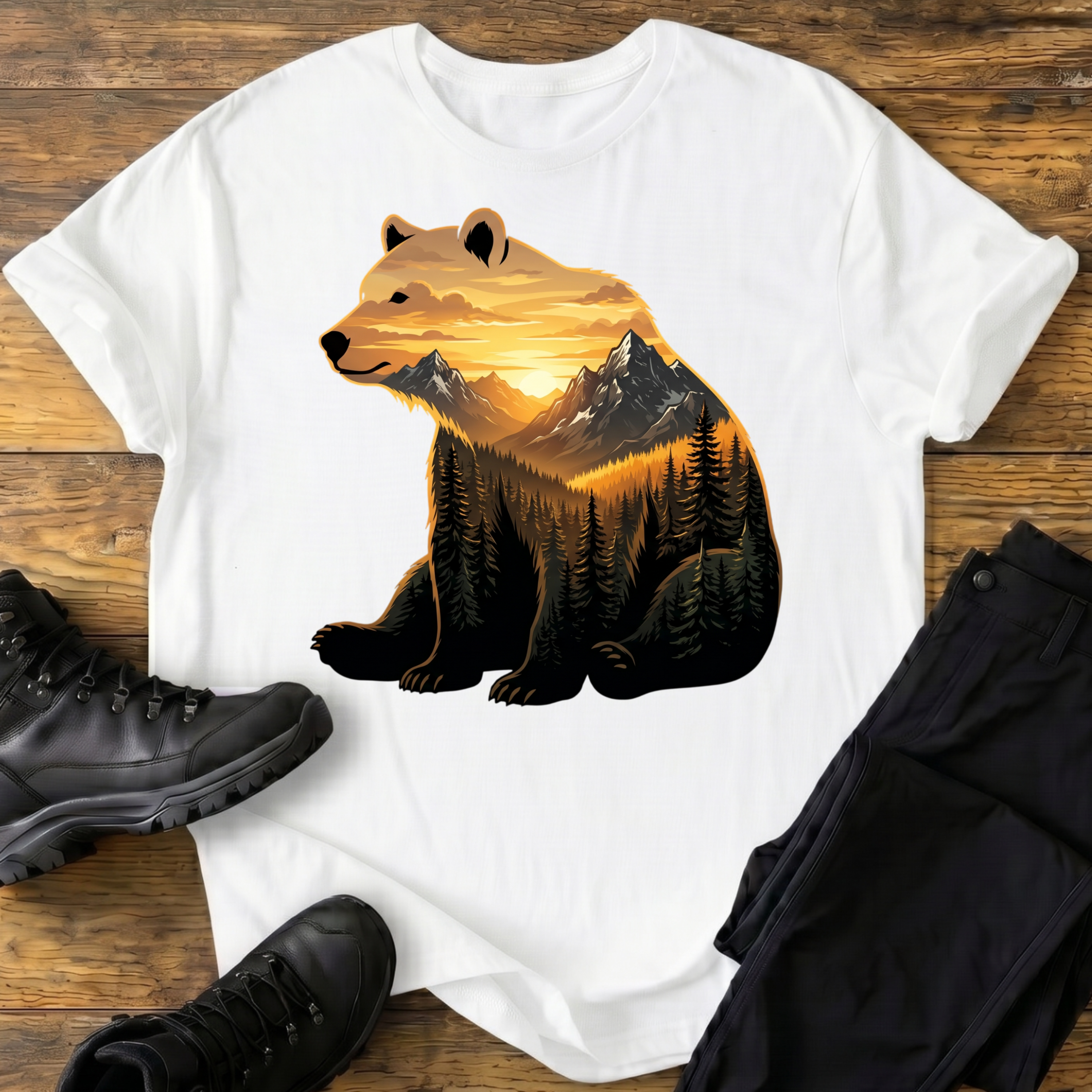 Goldenes Alpenglühen T-Shirt