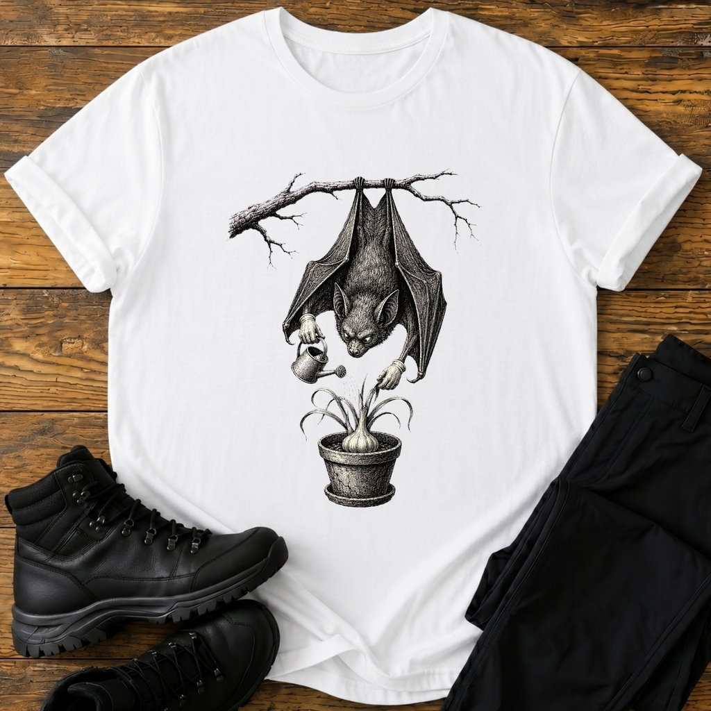 Vampirfledermaus Knoblauch T-Shirt
