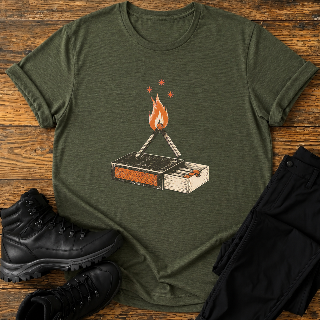 Streichholz-Feuer T-Shirt