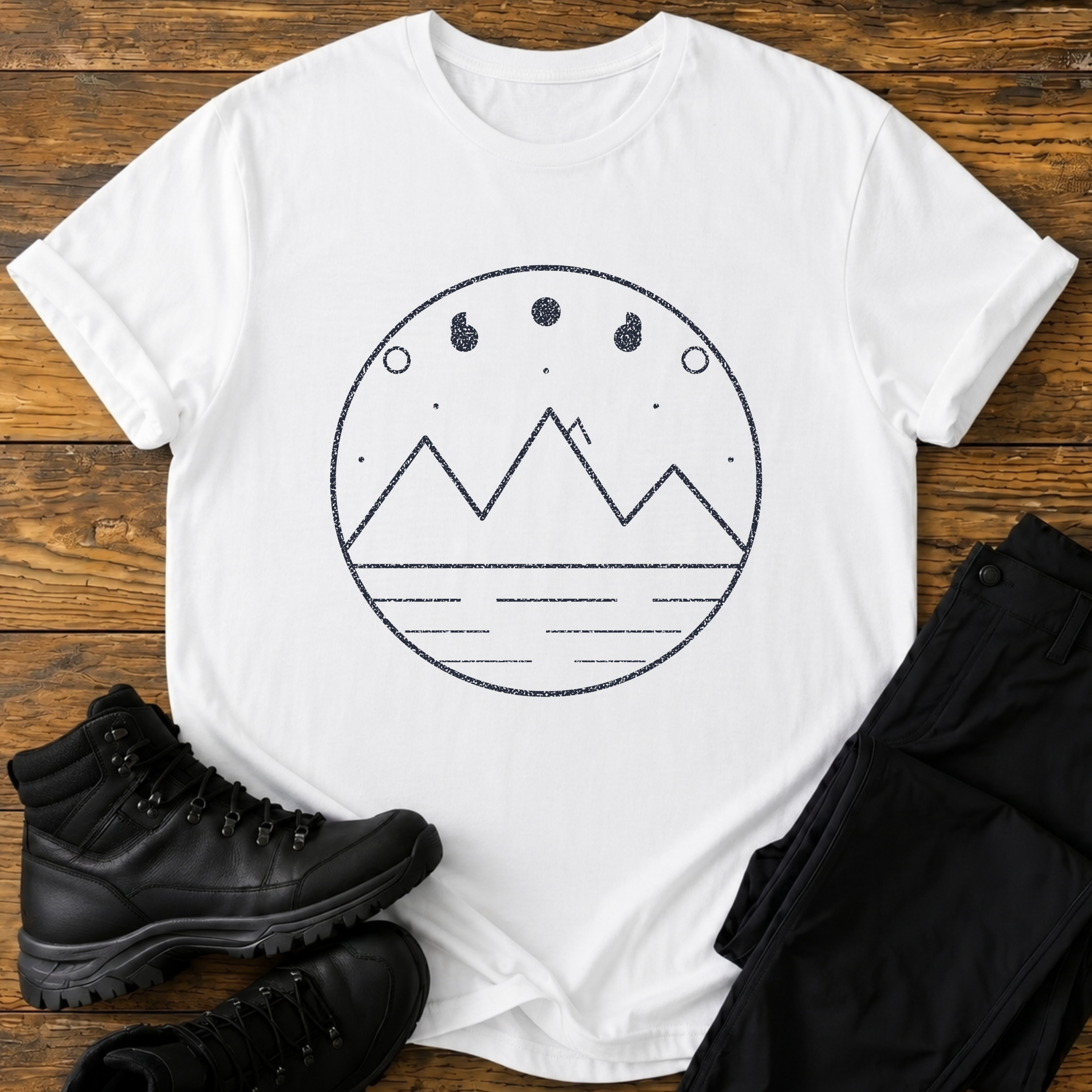 Bergsee bei Nacht T-Shirt