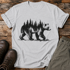 Waldbär-Silhouette T-shirt