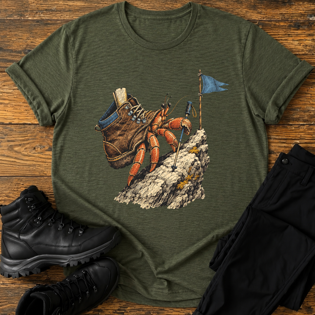 krebs im Wanderschuh T-Shirt
