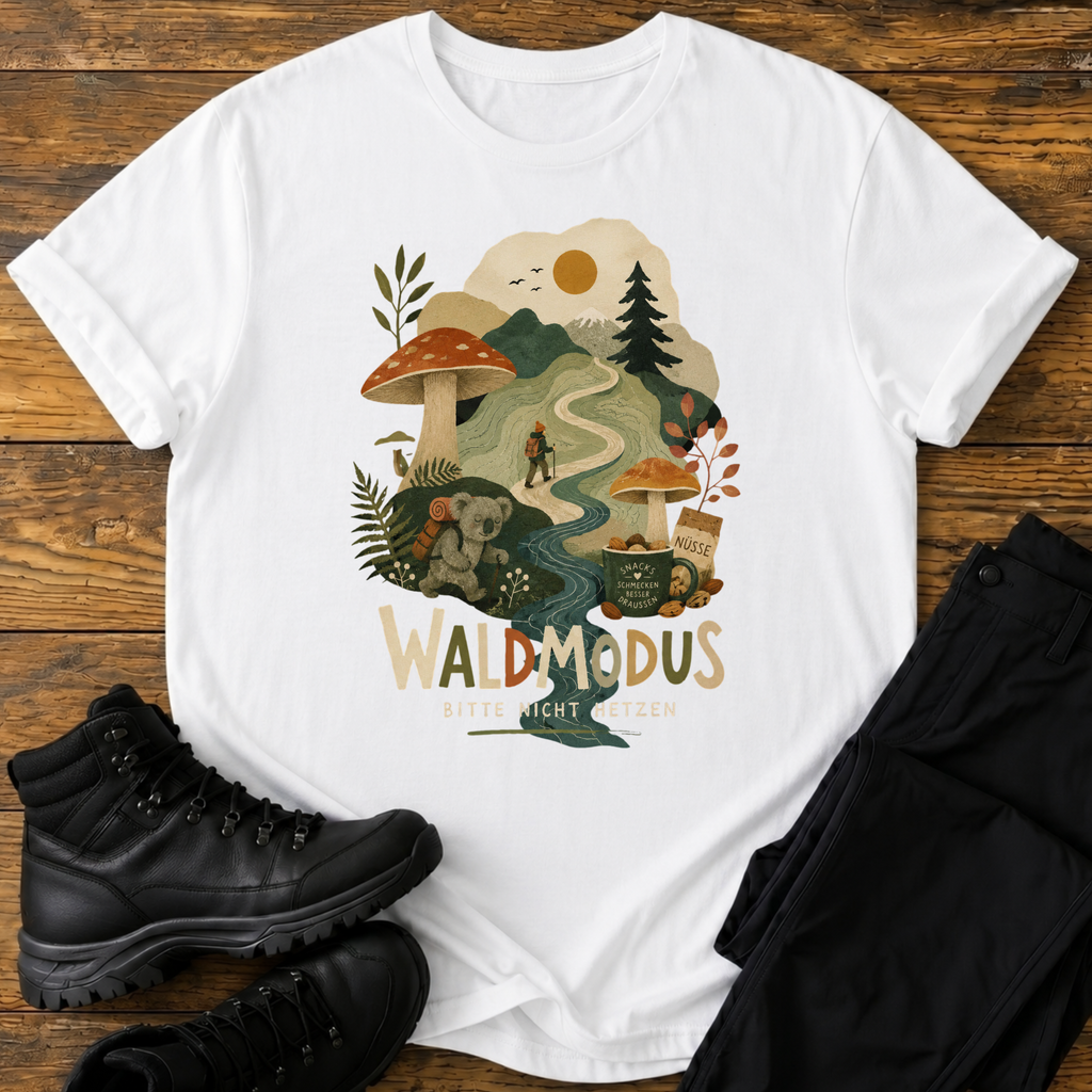 Waldmodus: Bitte nicht hetzen T-Shirt