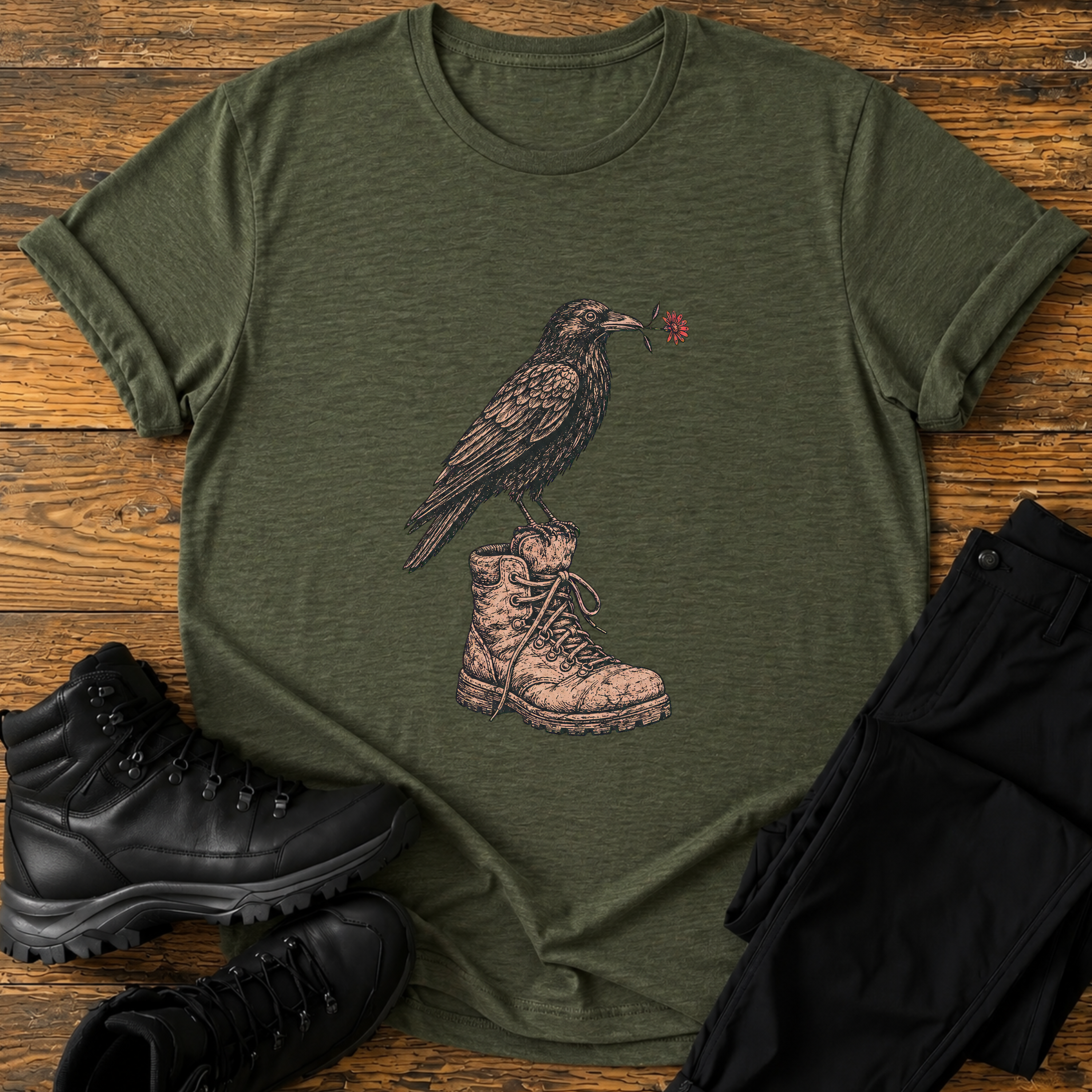 Gefiederter Wandergruß T-Shirt