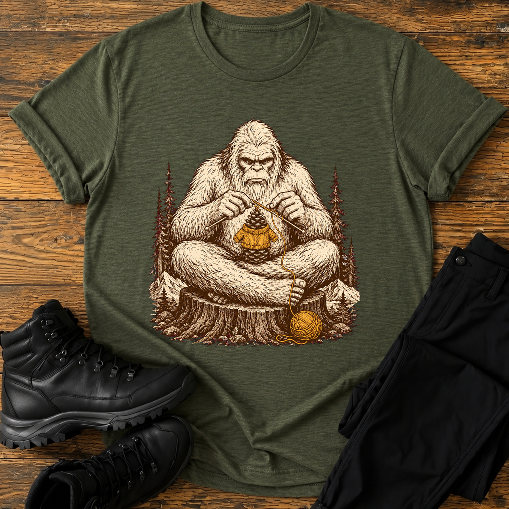 Der strickende Yeti T-Shirt
