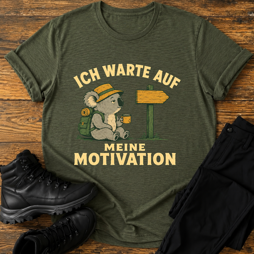 Ich warte auf meine Motivation T-Shirt